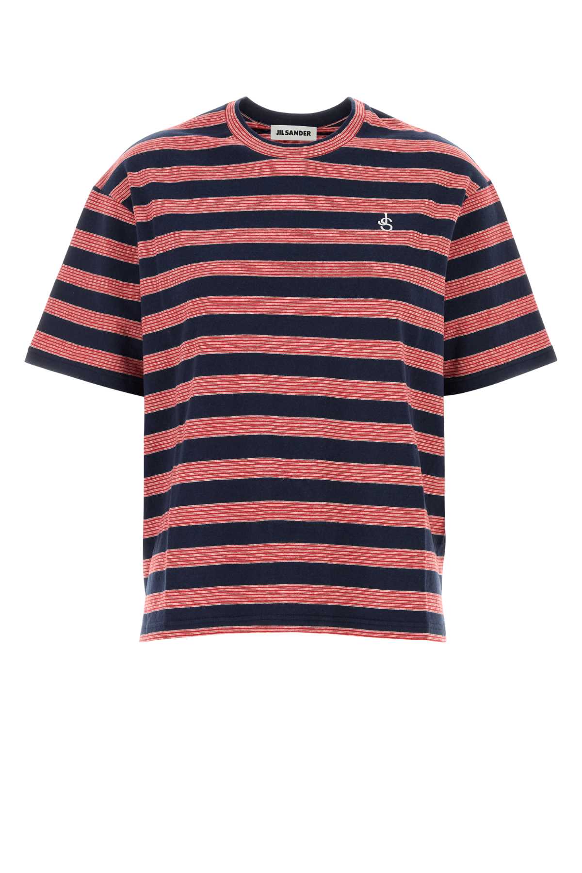 Jil Sander Striped Cotton T-Shirt — Navy by Jil Sander