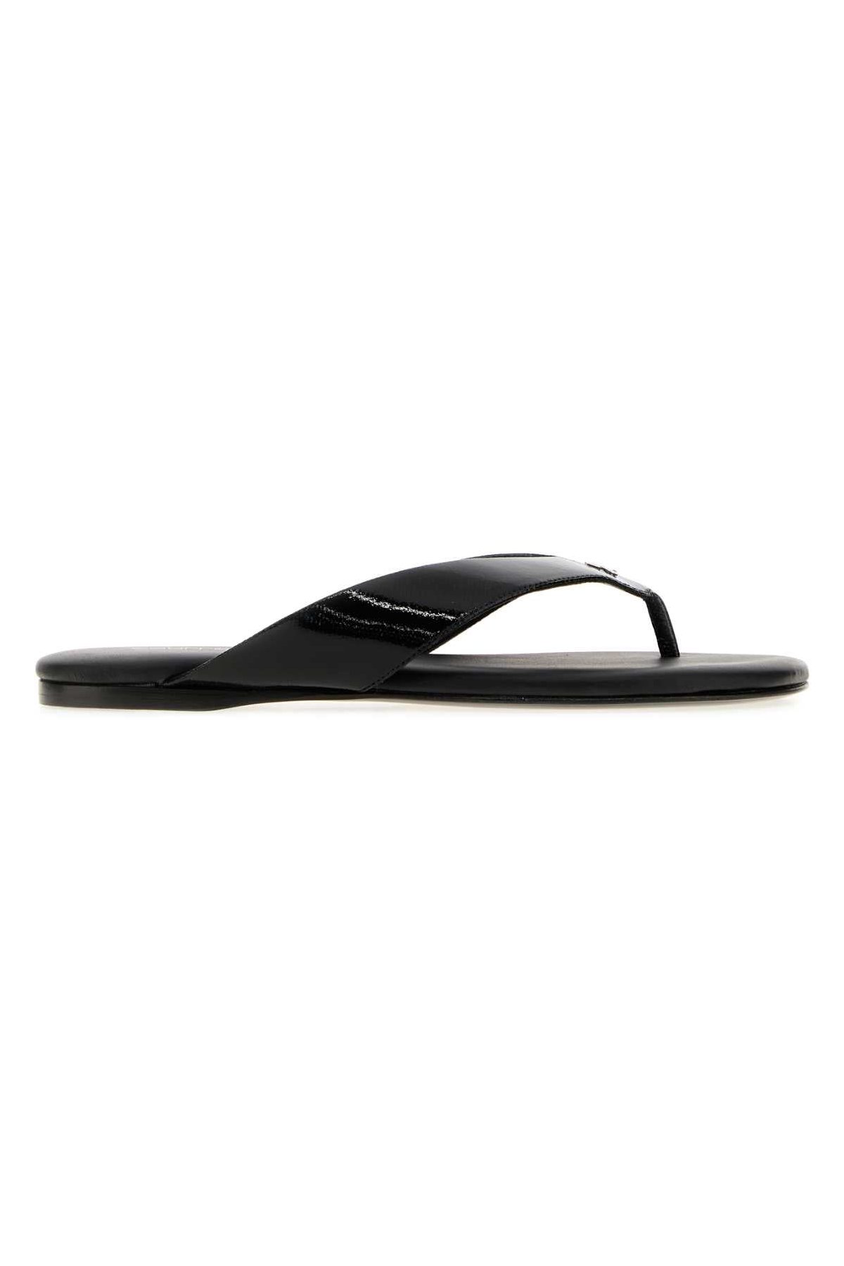 Courreges Fabric Upper Slipper — Black by Courreges