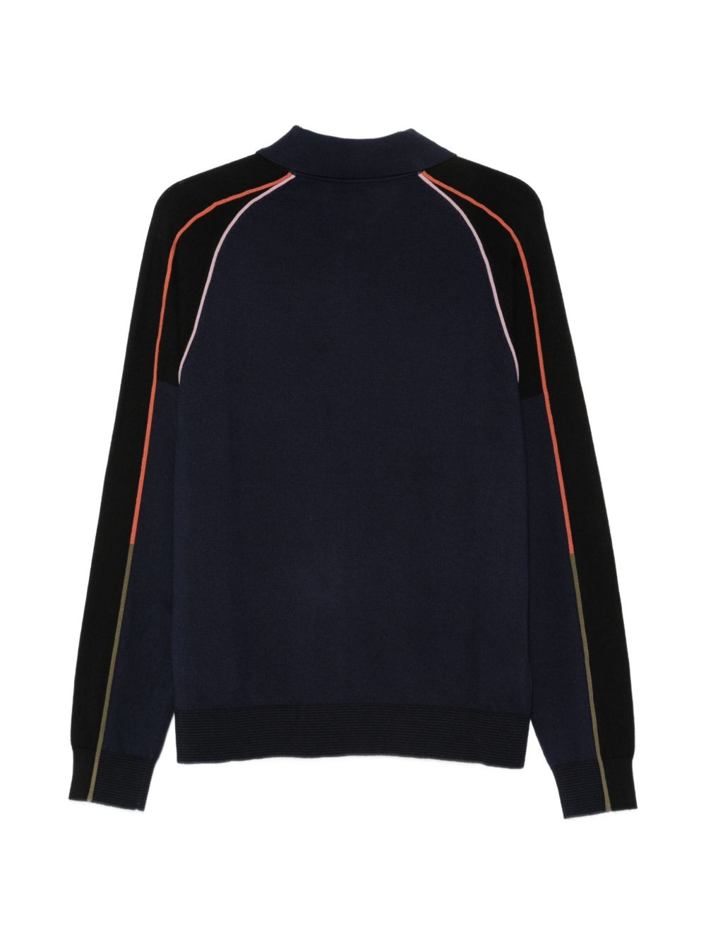 Paul Smith Fine Knit Striped Cardigan — Navy, view 2
