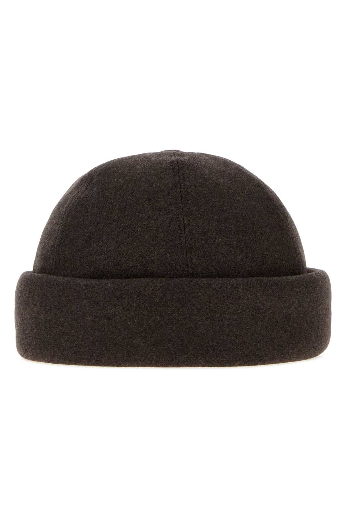 Giorgio Armani DOCKER Winter Hat — Brown by Giorgio Armani