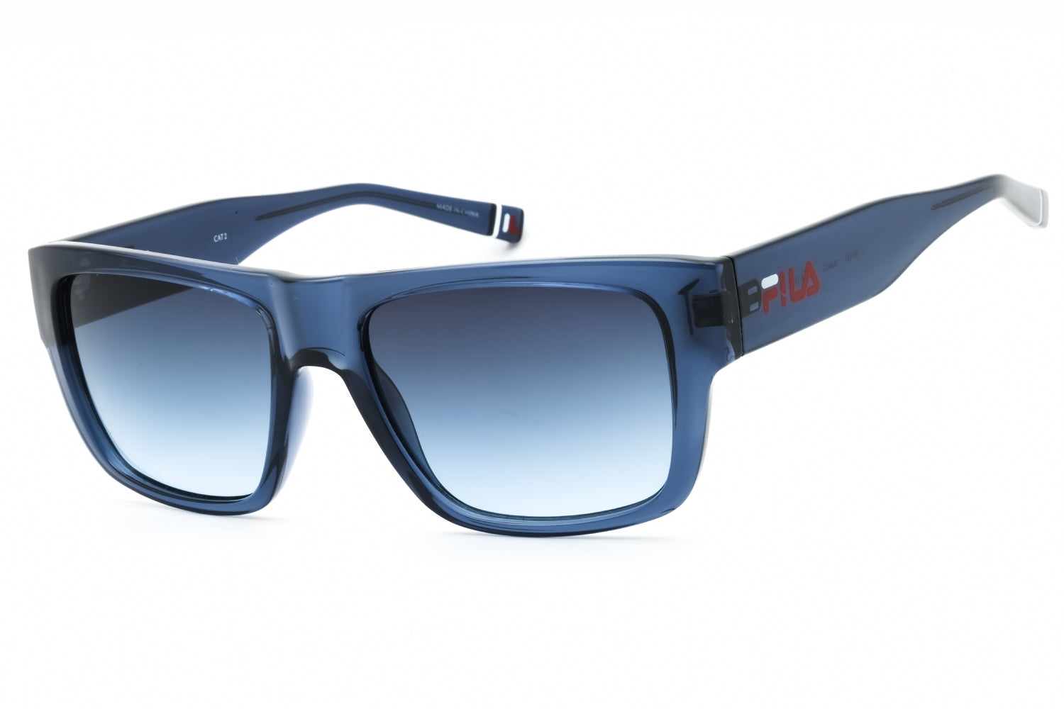Fila SFI281 Rectangular Acetate Sunglasses — Blue by Fila