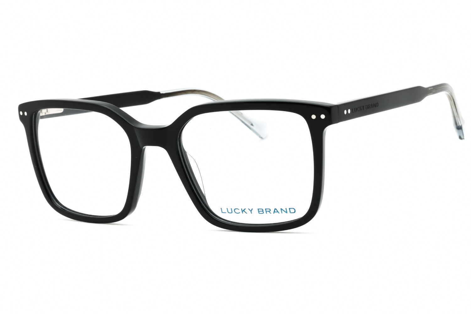 Lucky Brand VLBD426 Rectangular Acetate Eyeglasses — Black by Lucky Brand
