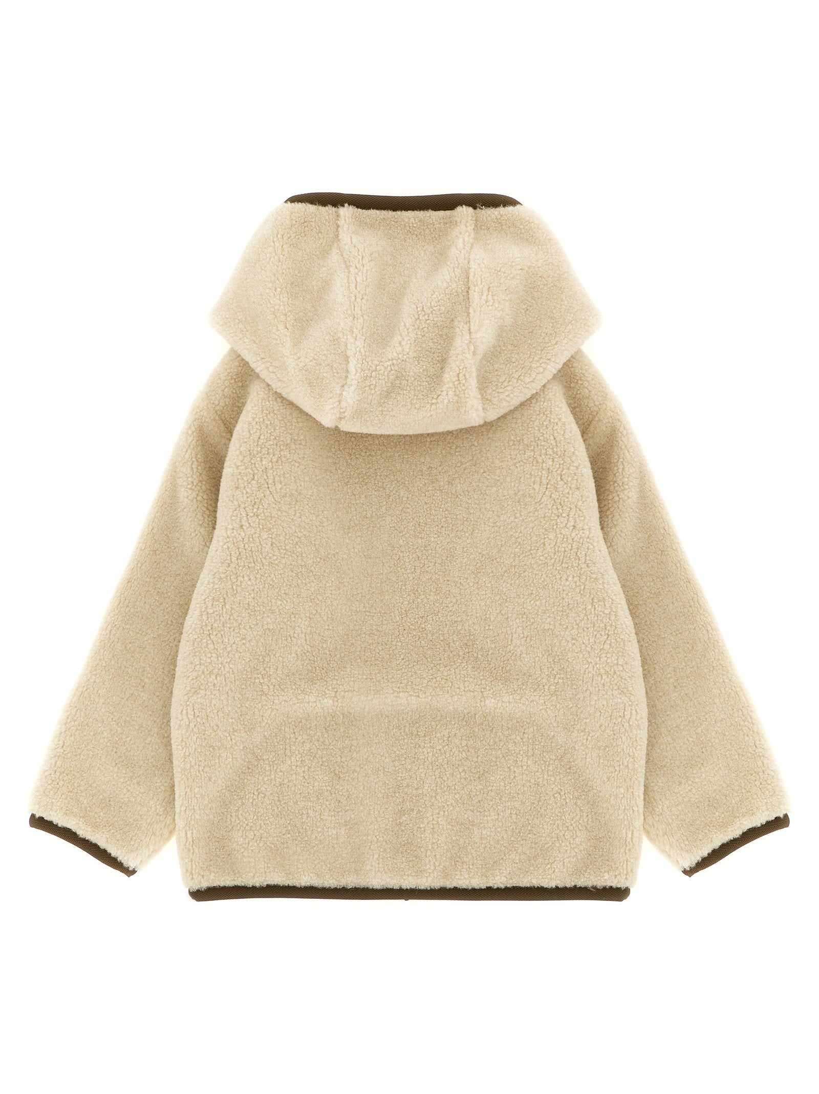 Moncler Enfant Teddy Hoodie — Cream, view 2
