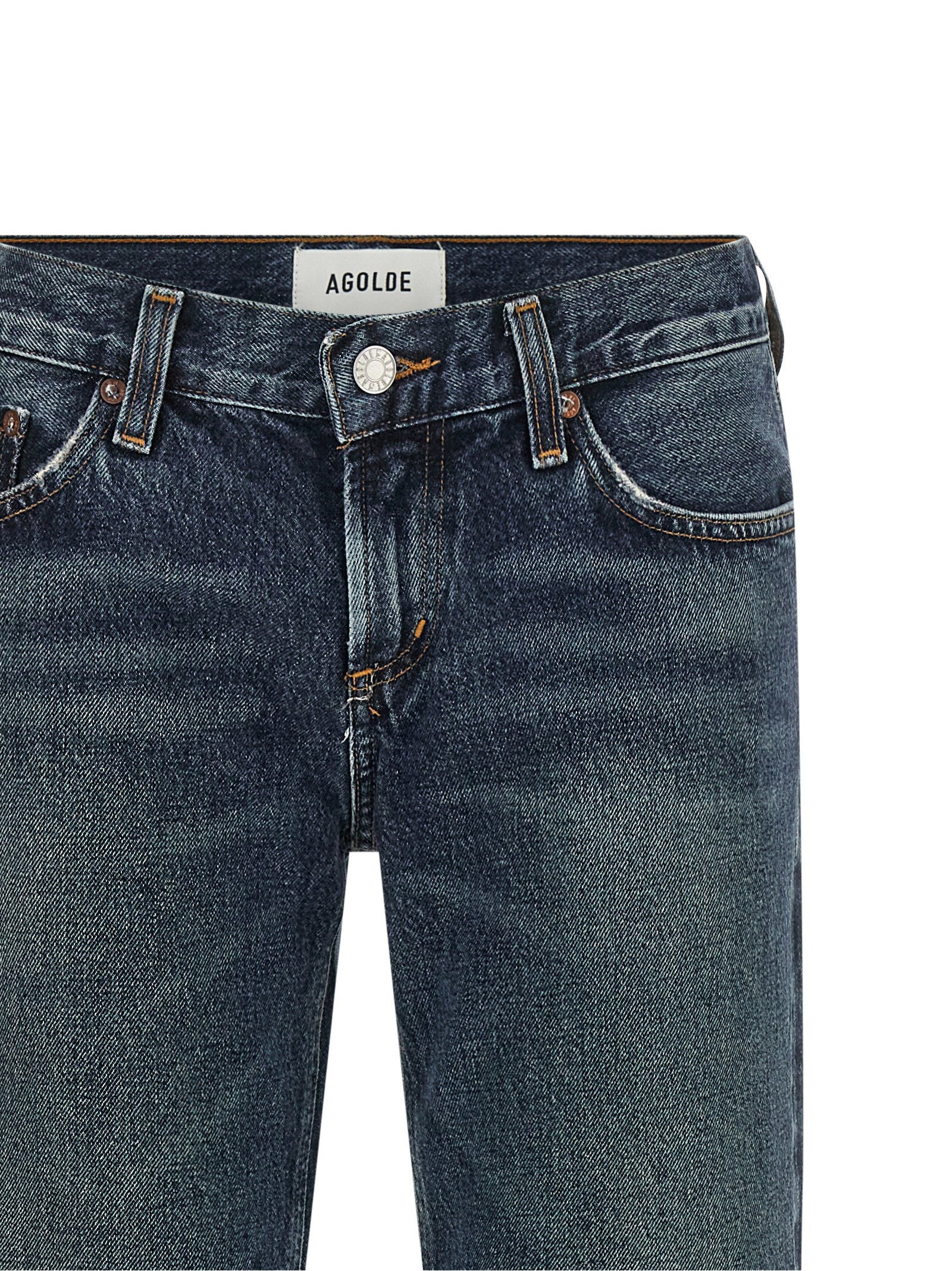 Agolde Flared Bootcut Jeans — Indigo, view 3