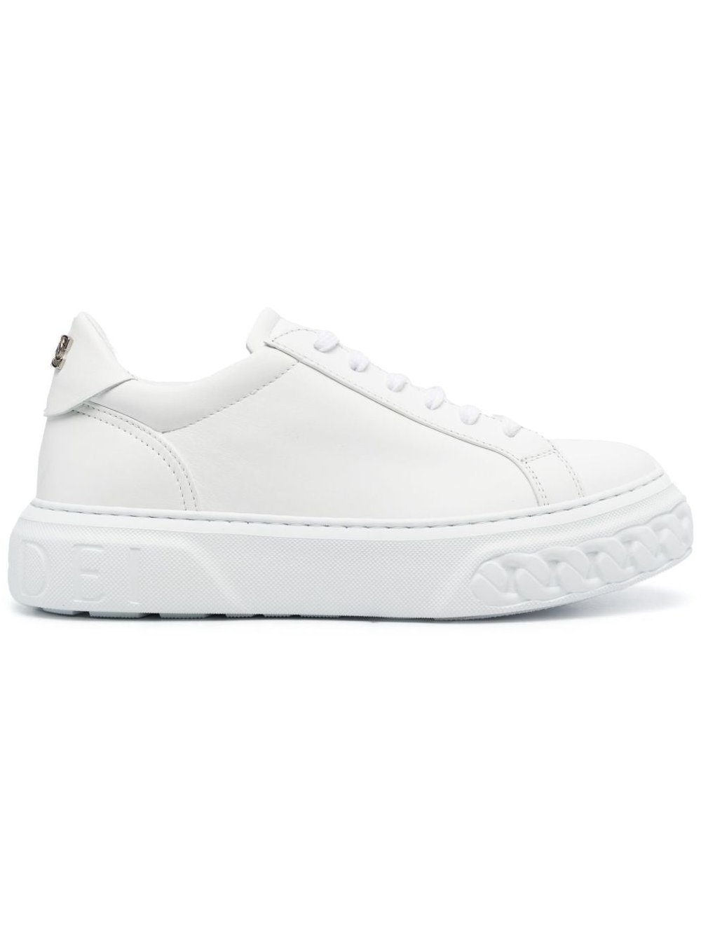Casadei Leather Platform Sneaker — White by Casadei