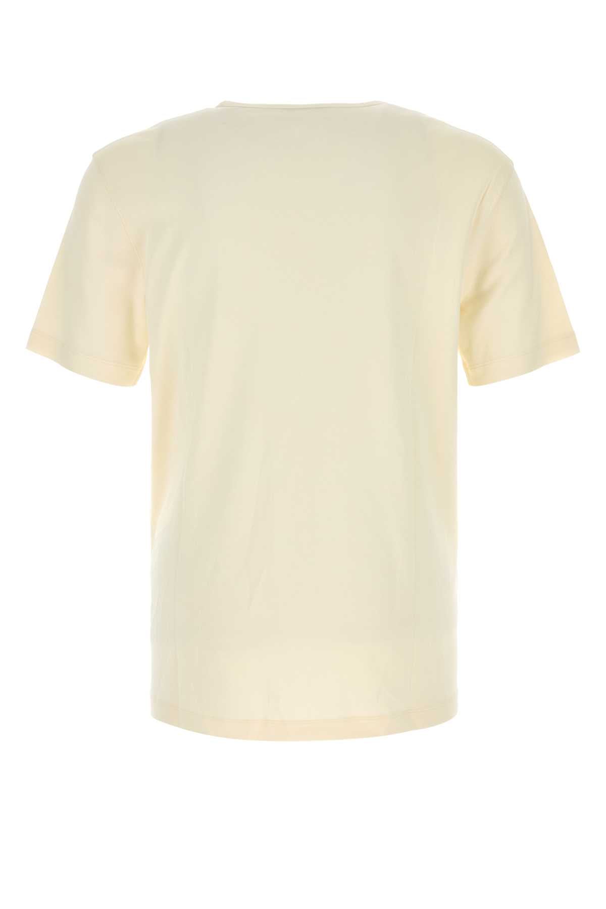 Lemaire Cotton T-Shirt — Beige, view 2