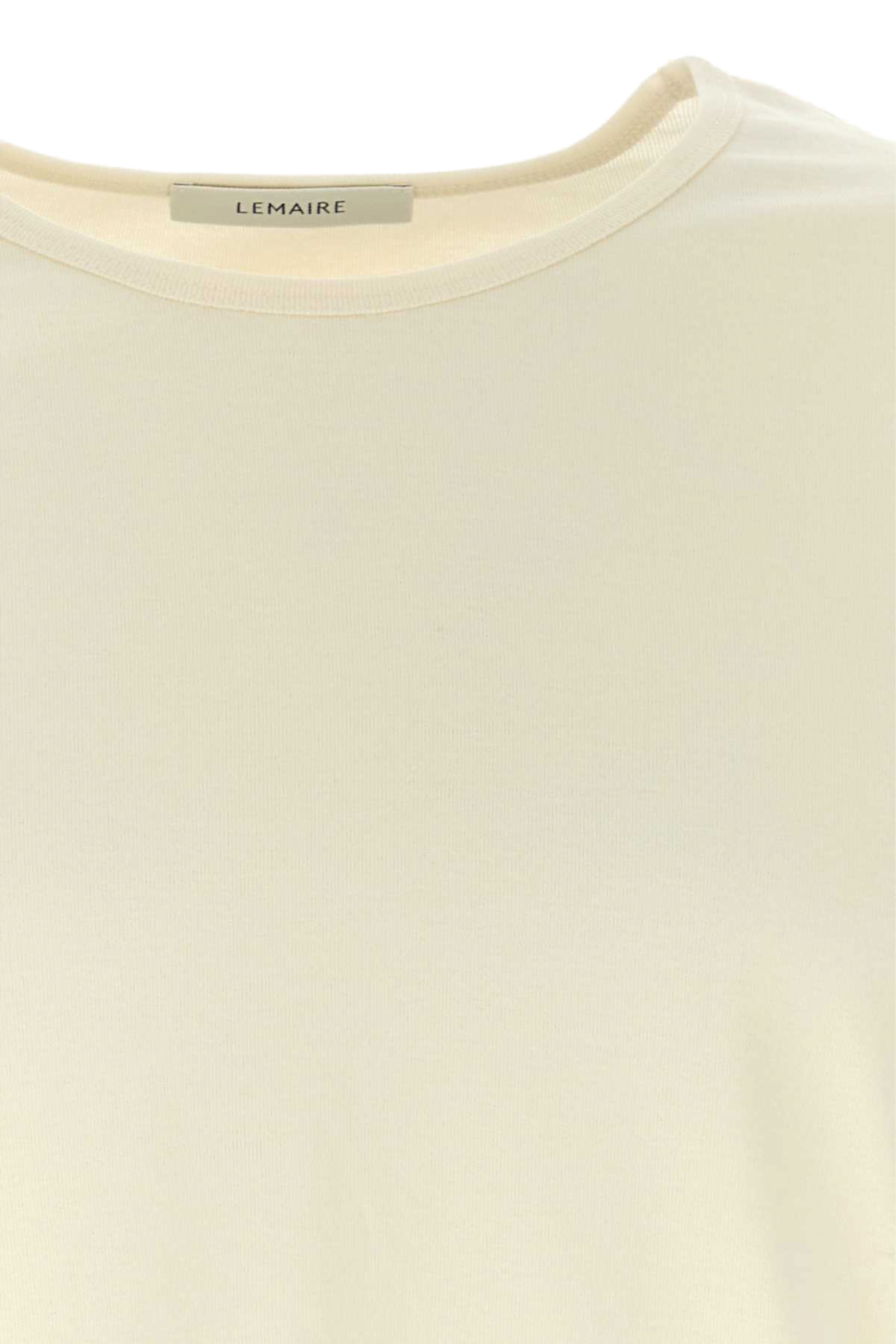 Lemaire Cotton T-Shirt — Beige, view 3