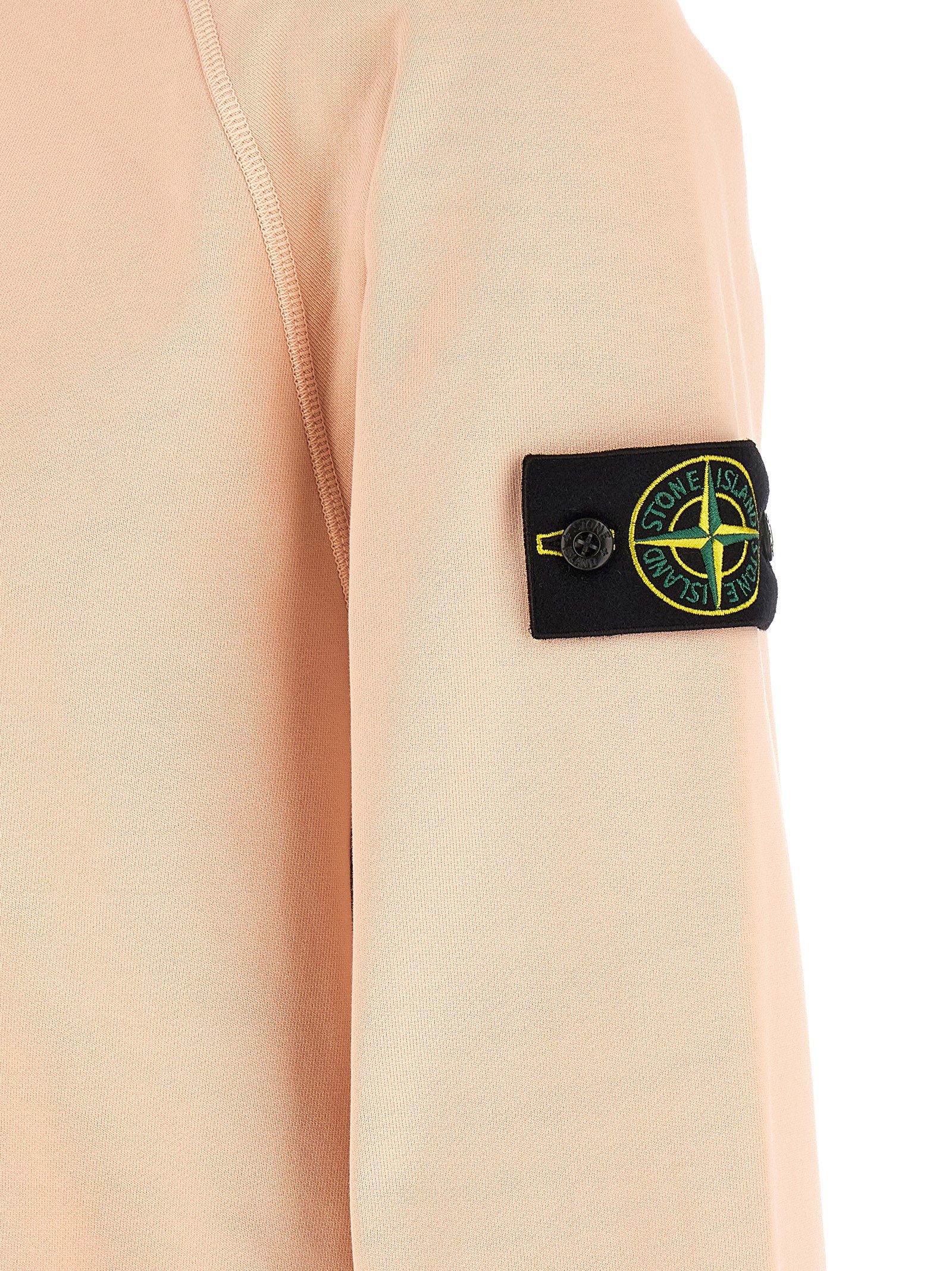 Stone Island Garment-Dyed Cotton Sweatshirt — Pink - L, view 5