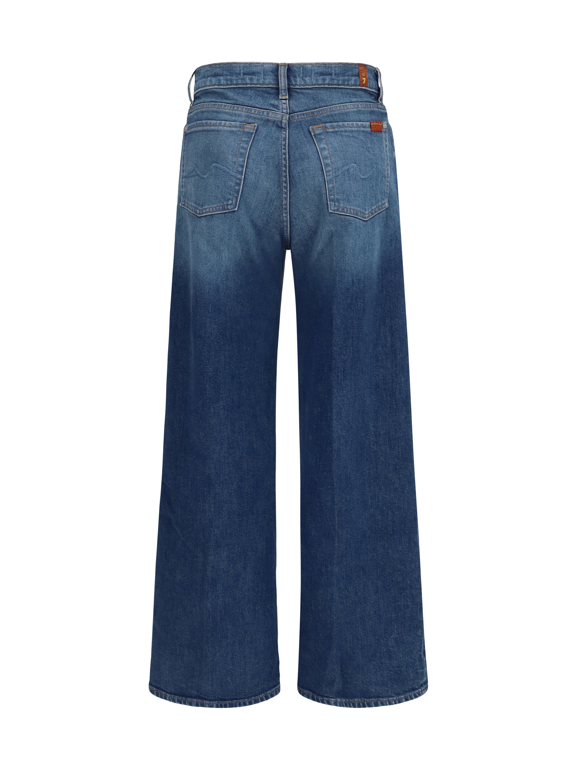7 For All Mankind Lotta Jeans — Blue, view 2