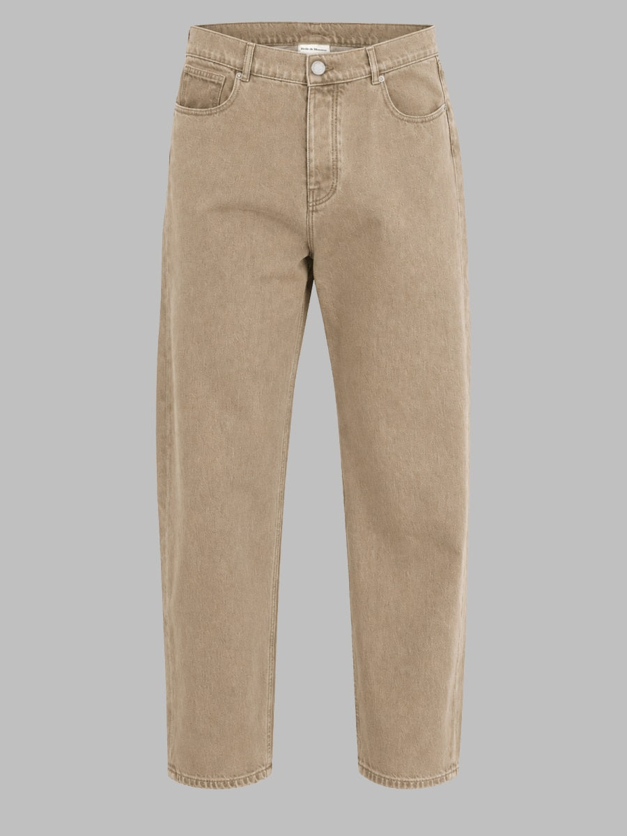 DrôLe De Monsieur Cotton Denim Jeans — Beige by Drole De Monsieur