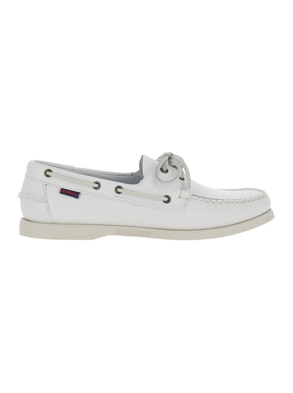 Sebago Docksides Portland Loafer — White by Sebago