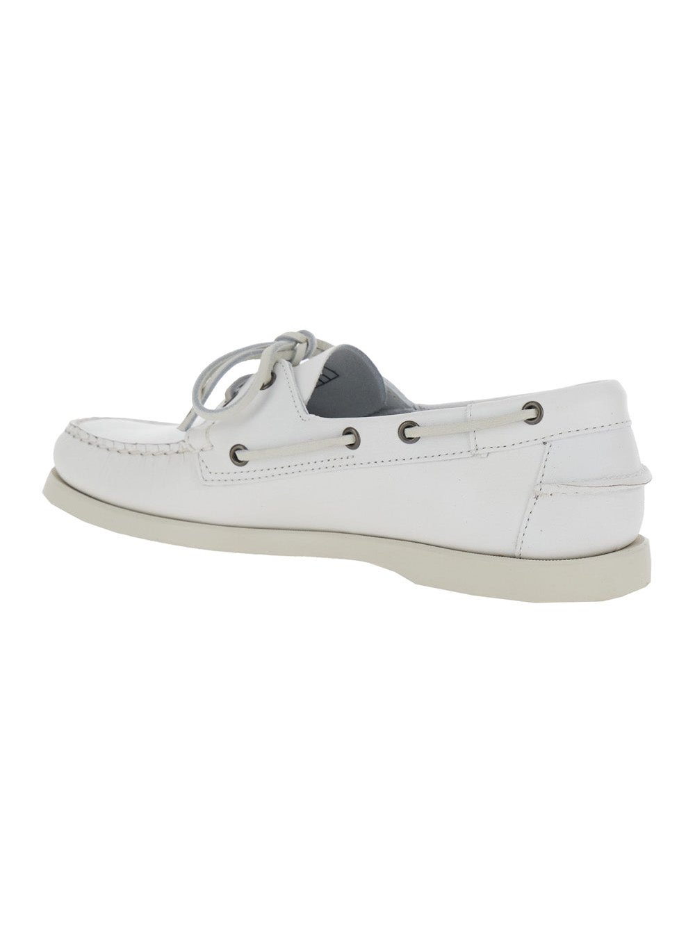 Sebago Docksides Portland Loafer — White, view 3