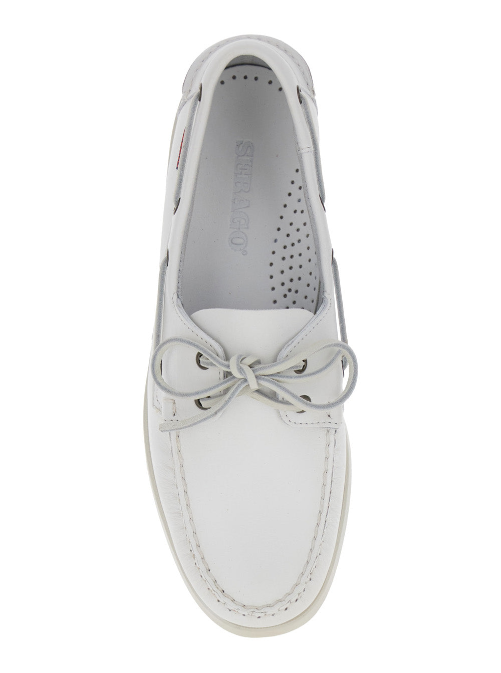 Sebago Docksides Portland Loafer — White, view 4