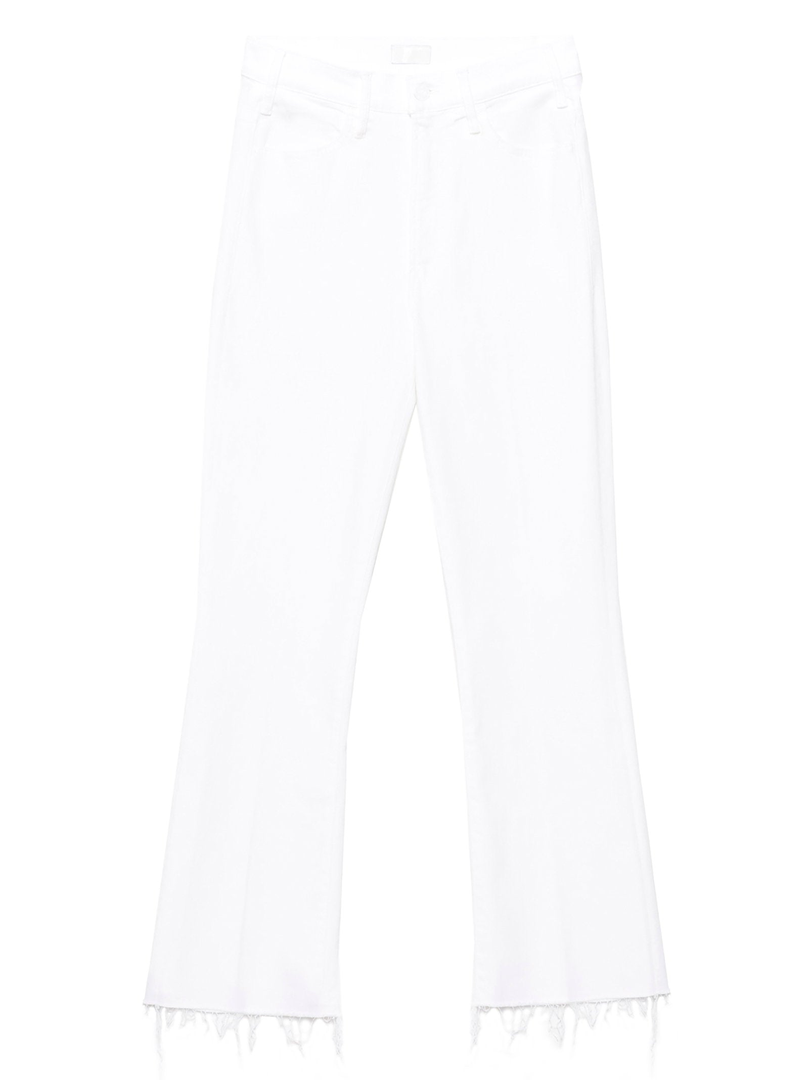 Mother Ankle Fray Jeans — White by Mother