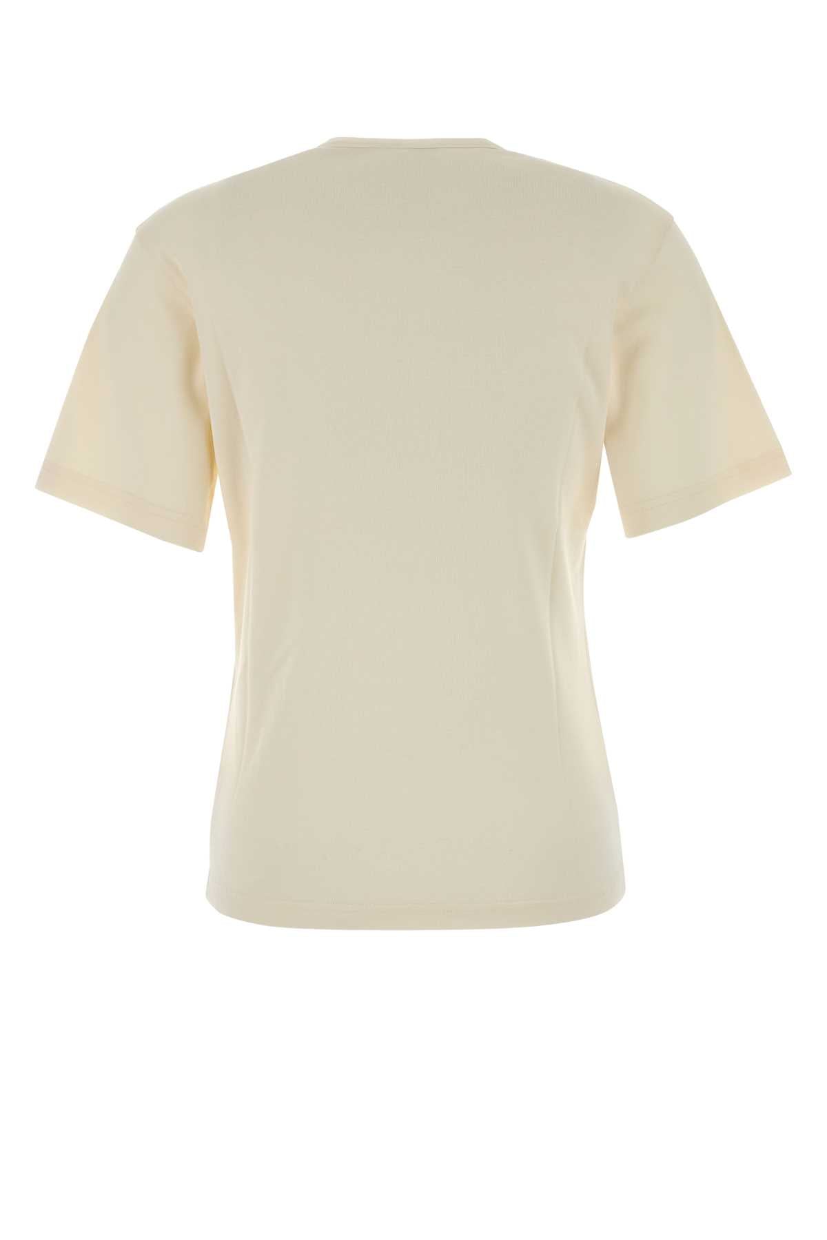 Lemaire Cotton T-shirt — Beige, view 2