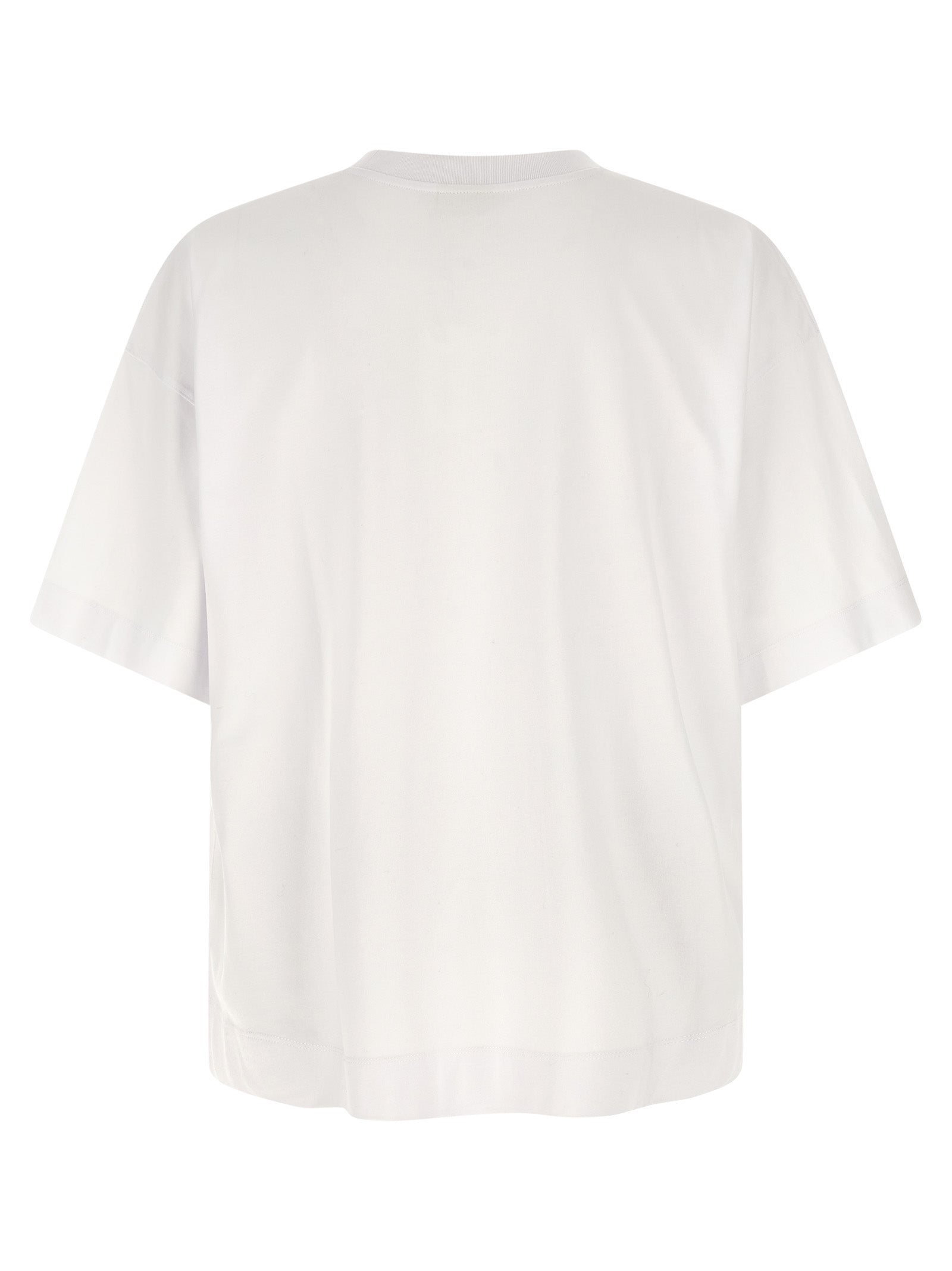 Dries Van Noten Oversized Cotton T-Shirt — White, view 2