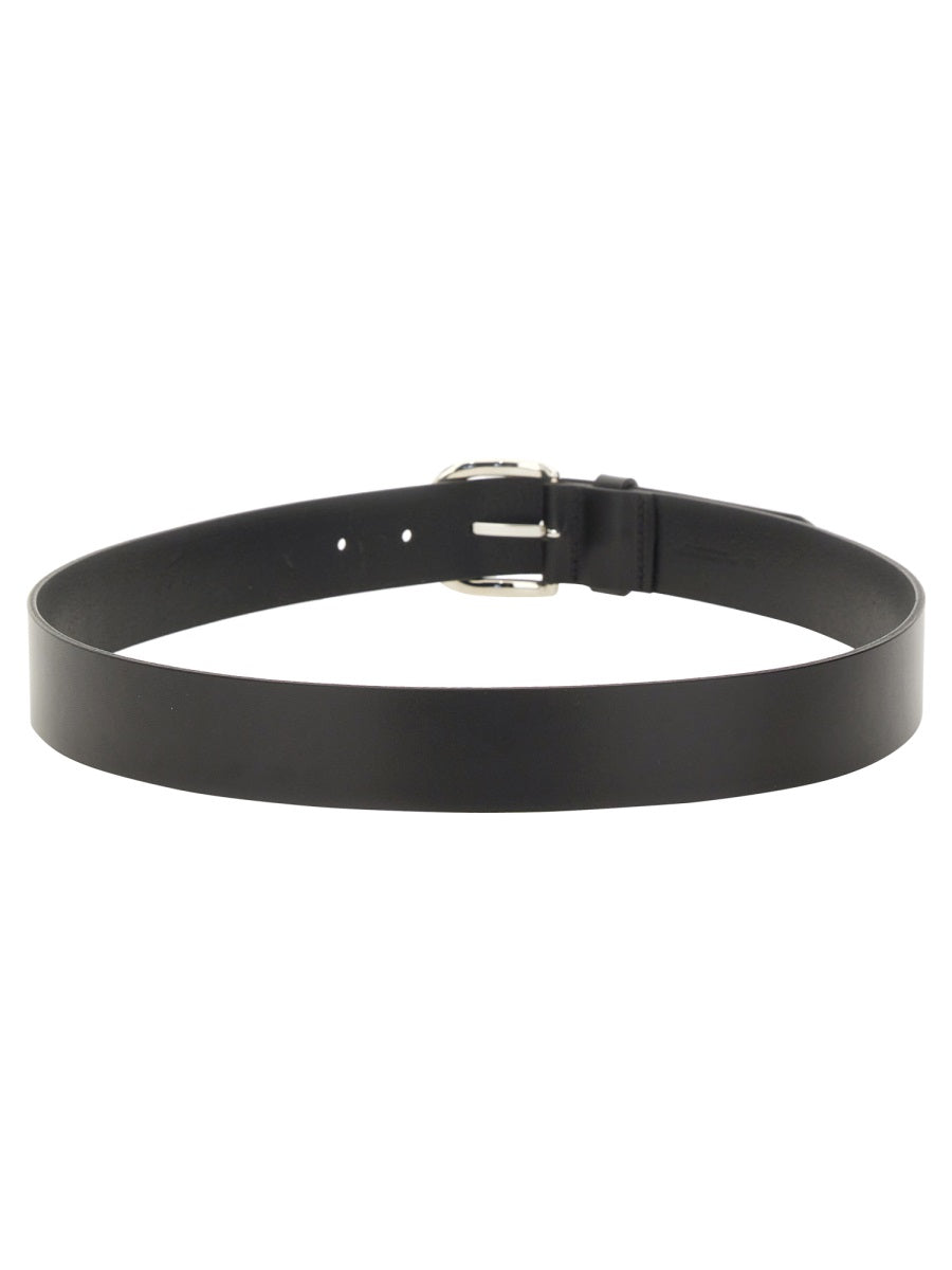 Isabel Marant Leather Belt — Black, view 2