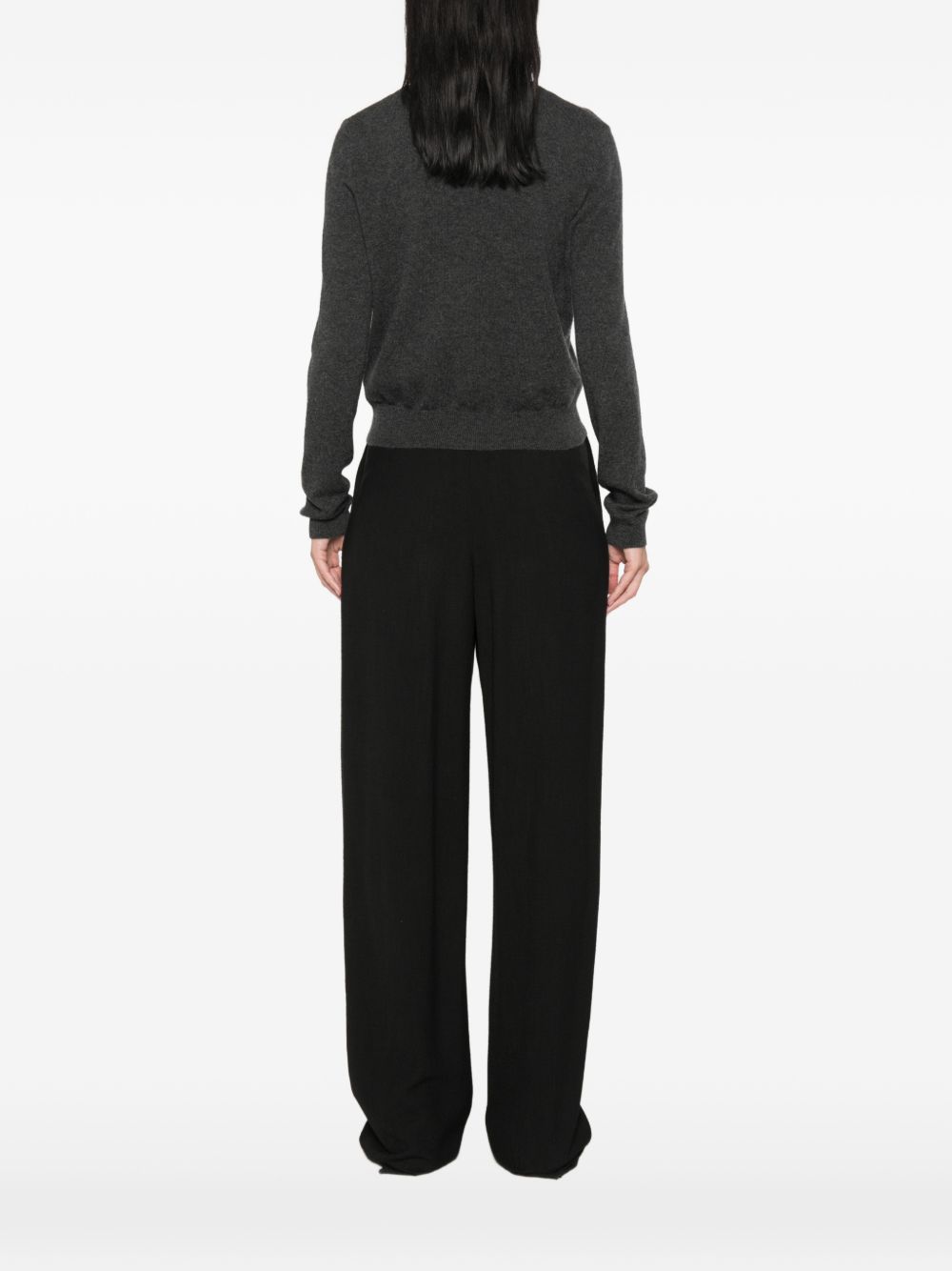 Lisa Yang Karia Cardigan — Dark Grey, view 5