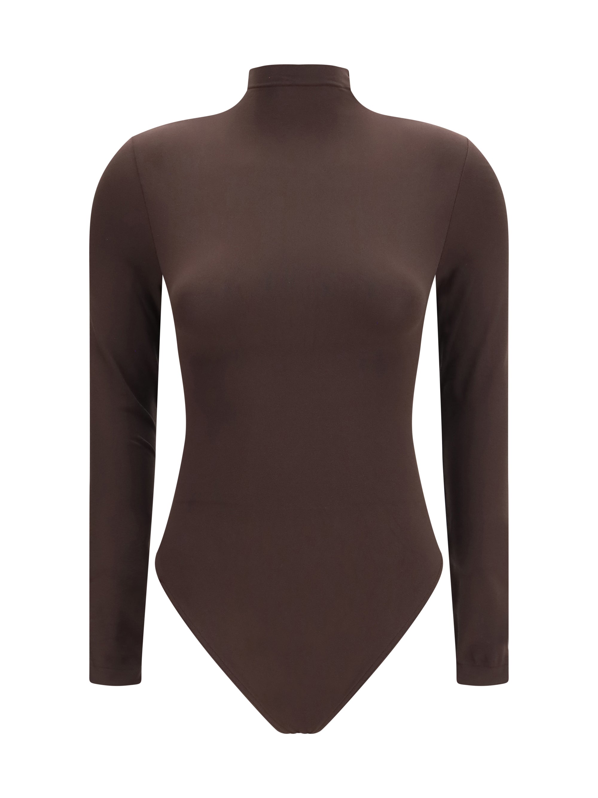 Wolford Buenos Aires Bodysuit — Brown, view 2