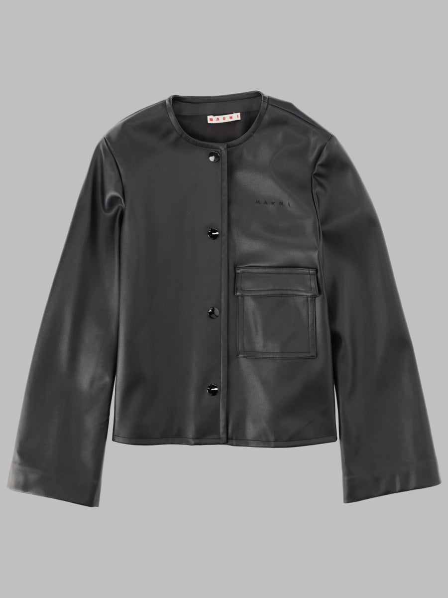 Marni Coated Fabric Jacket — Black by Marni