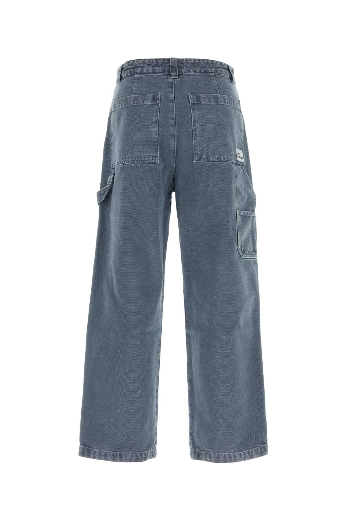 A.P.C. Wide-Leg Denim Cargo Pants — Blue by A.p.c.