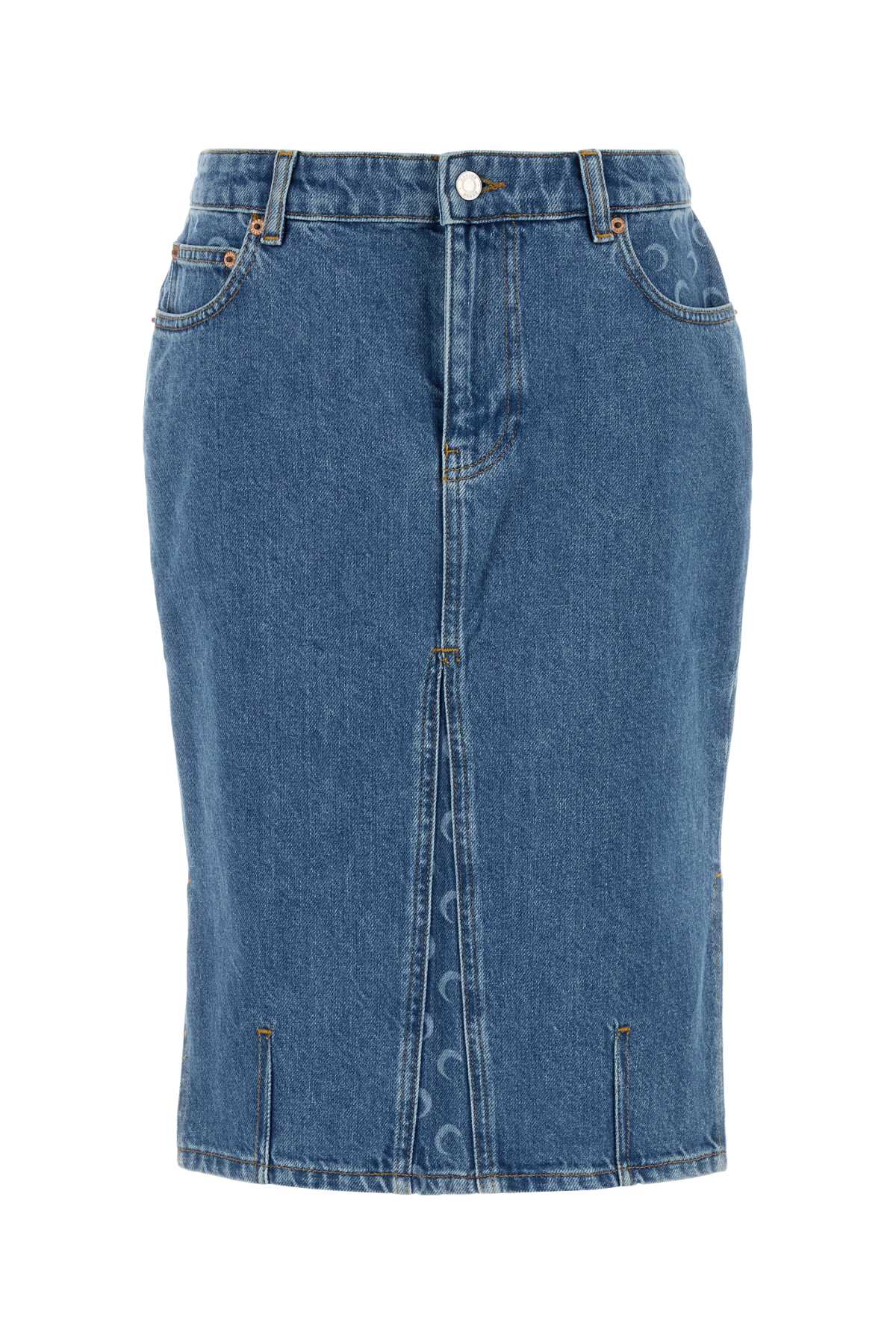 Marine Serre Laser Skirt — Blue by Marine Serre
