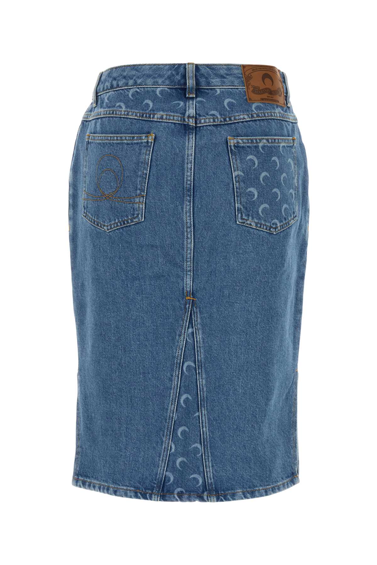 Marine Serre Laser Skirt — Blue, view 2