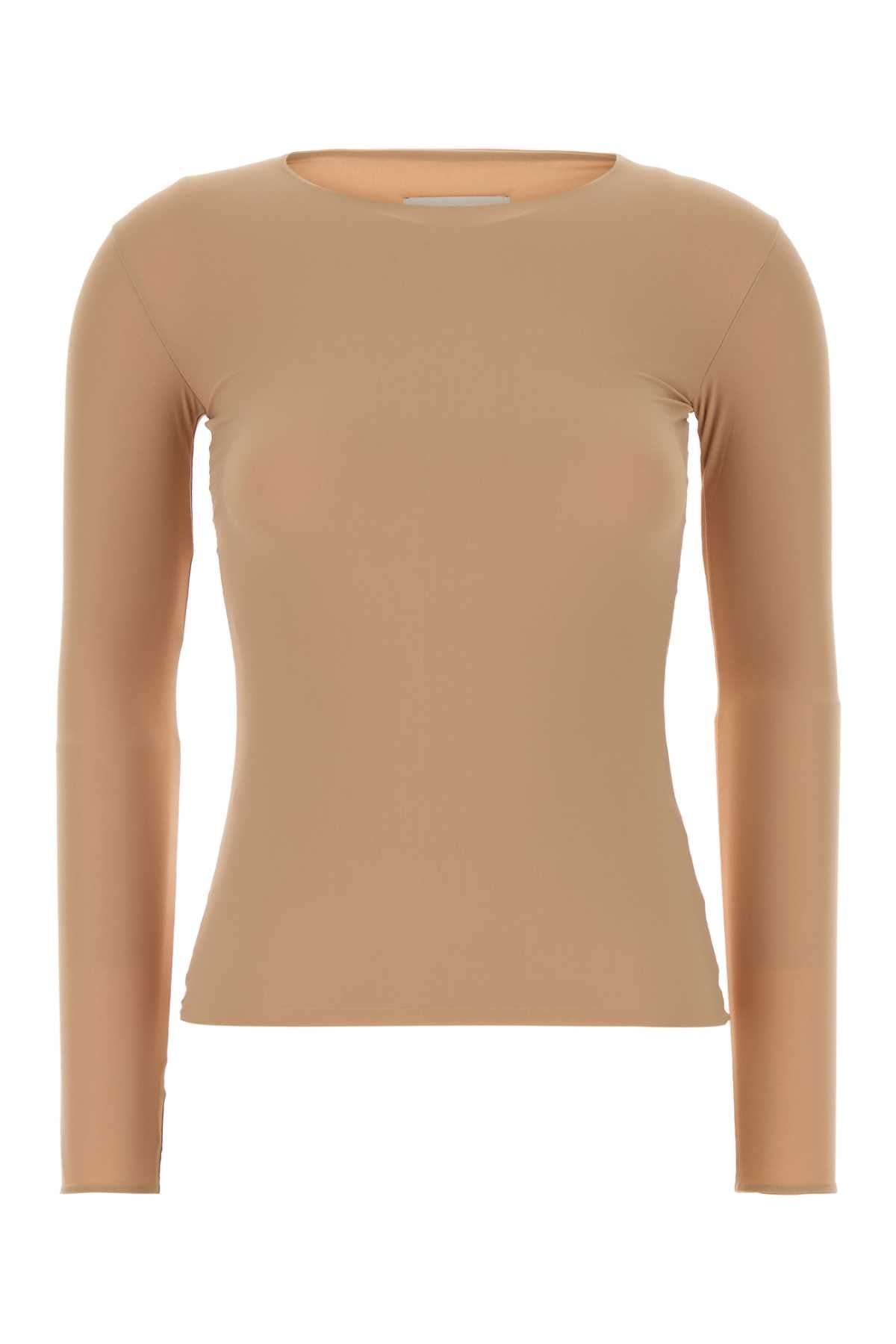 Jil Sander Stretch Nylon Top — Beige by Jil Sander