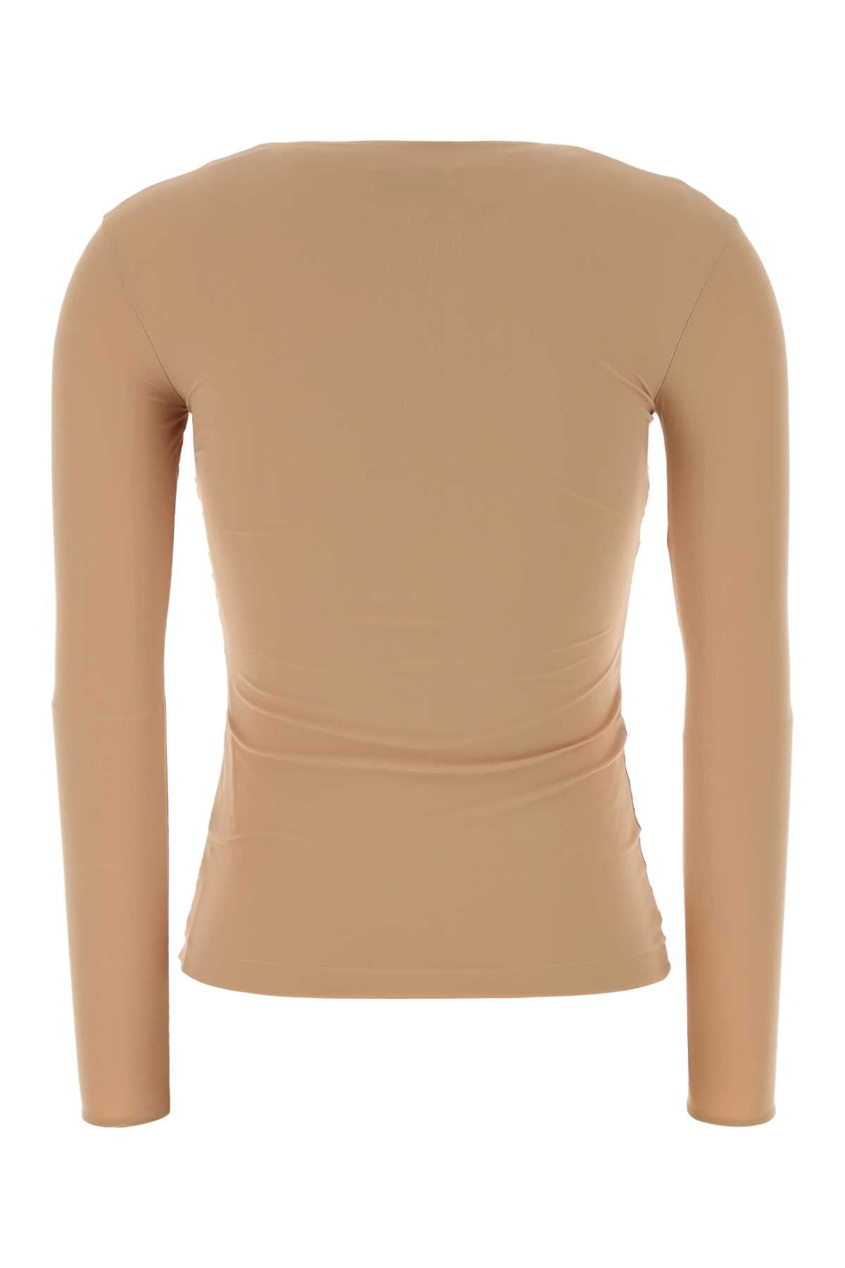 Jil Sander Stretch Nylon Top — Beige, view 2