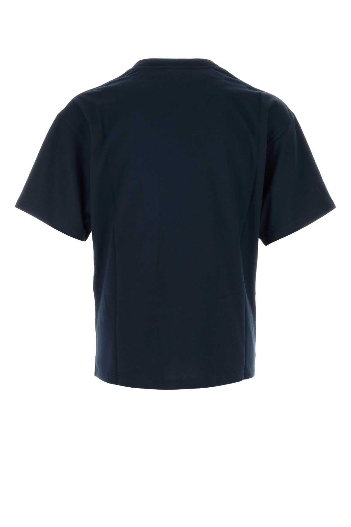 Saint Laurent Cotton Modal T-Shirt — Navy, view 2