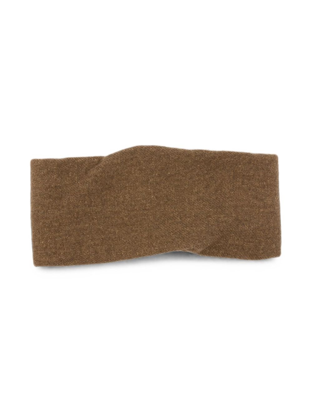 Cortana Herringbone Wool Blend Headband — Brown by Cortana