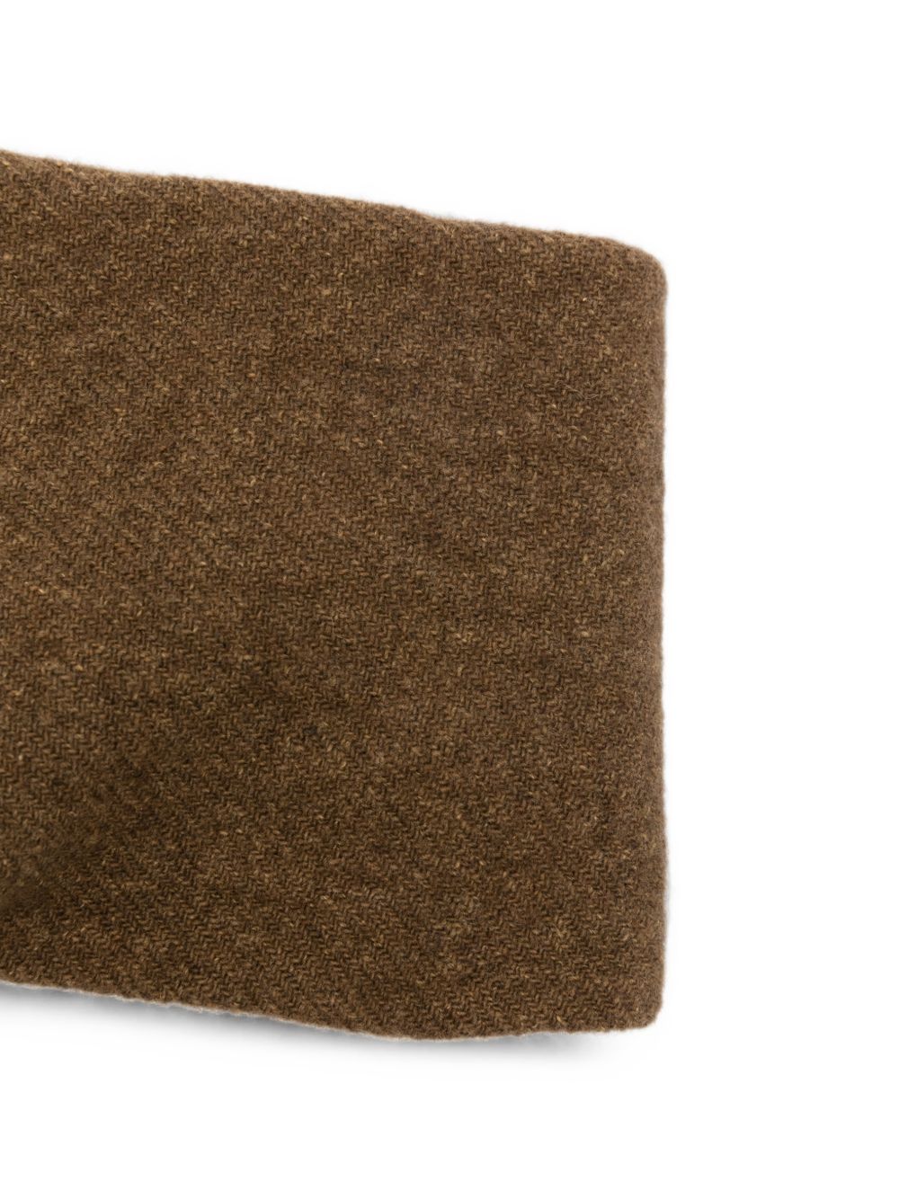 Cortana Herringbone Wool Blend Headband — Brown, view 3