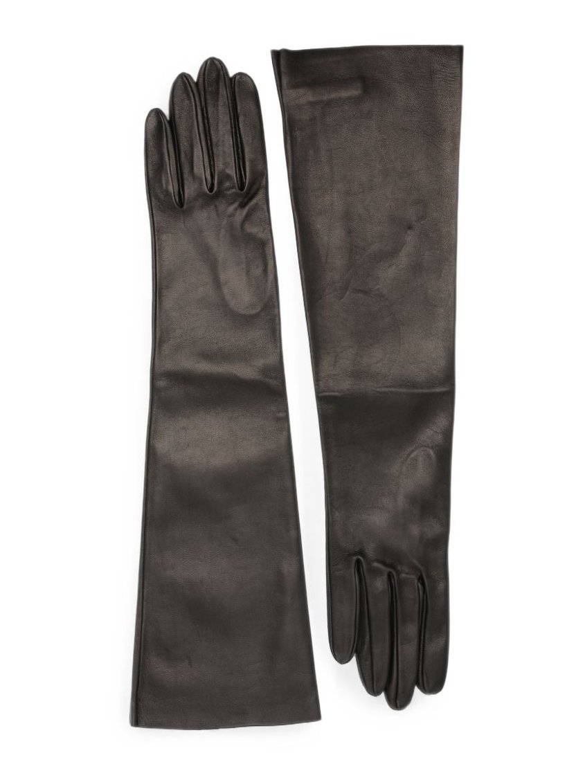Cortana Long-Length Leather Gloves — Black by Cortana