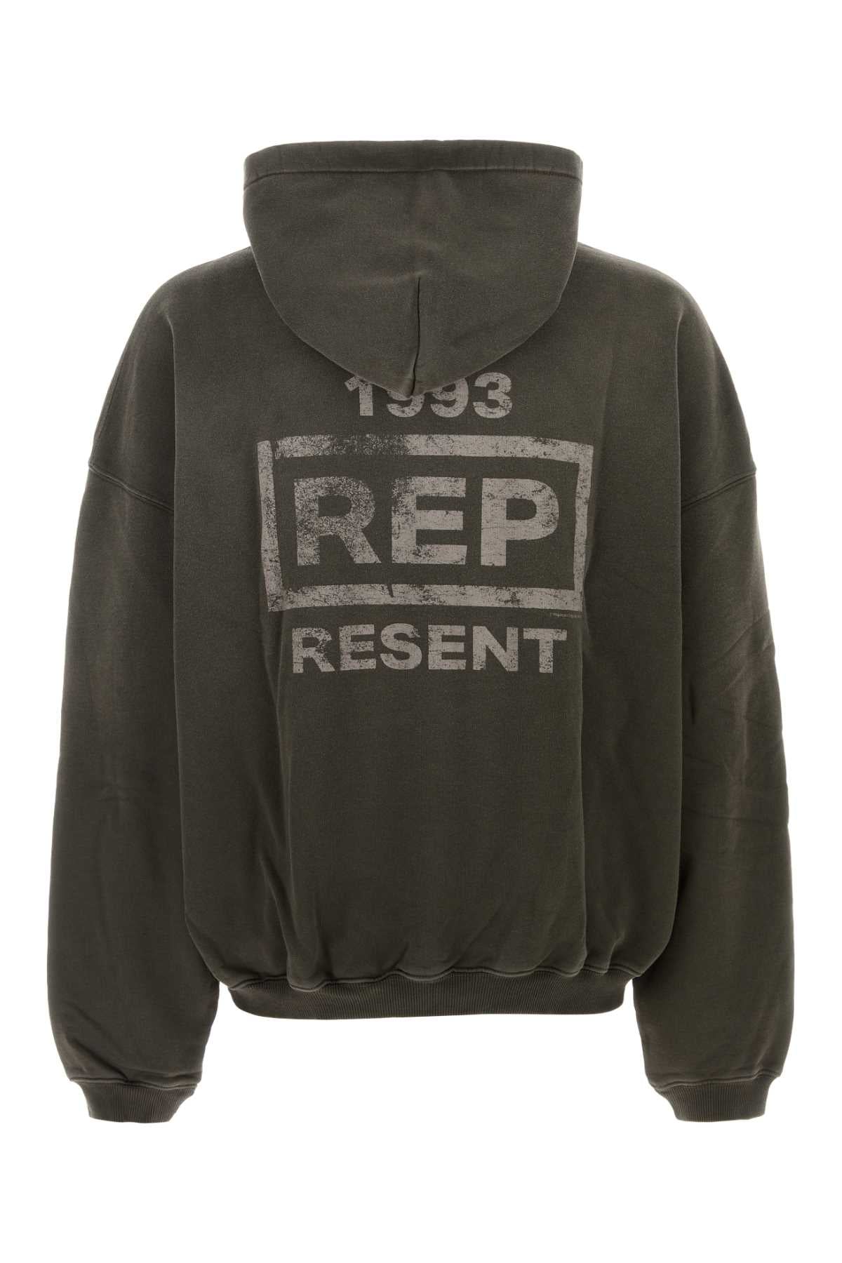 Represent Resent Hoodie — Gray, view 2