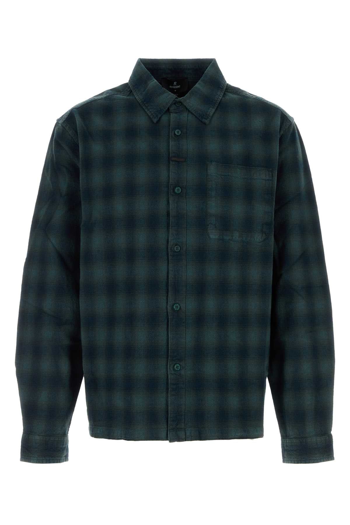Represent Plaid Shirt — Green by Represent
