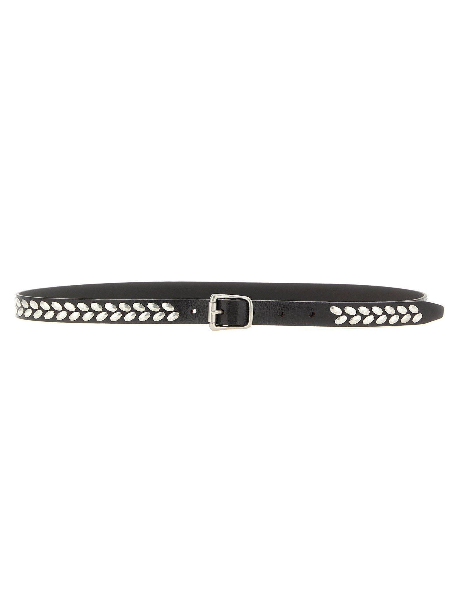 Lemaire Almond Stud Belt — Black by Lemaire