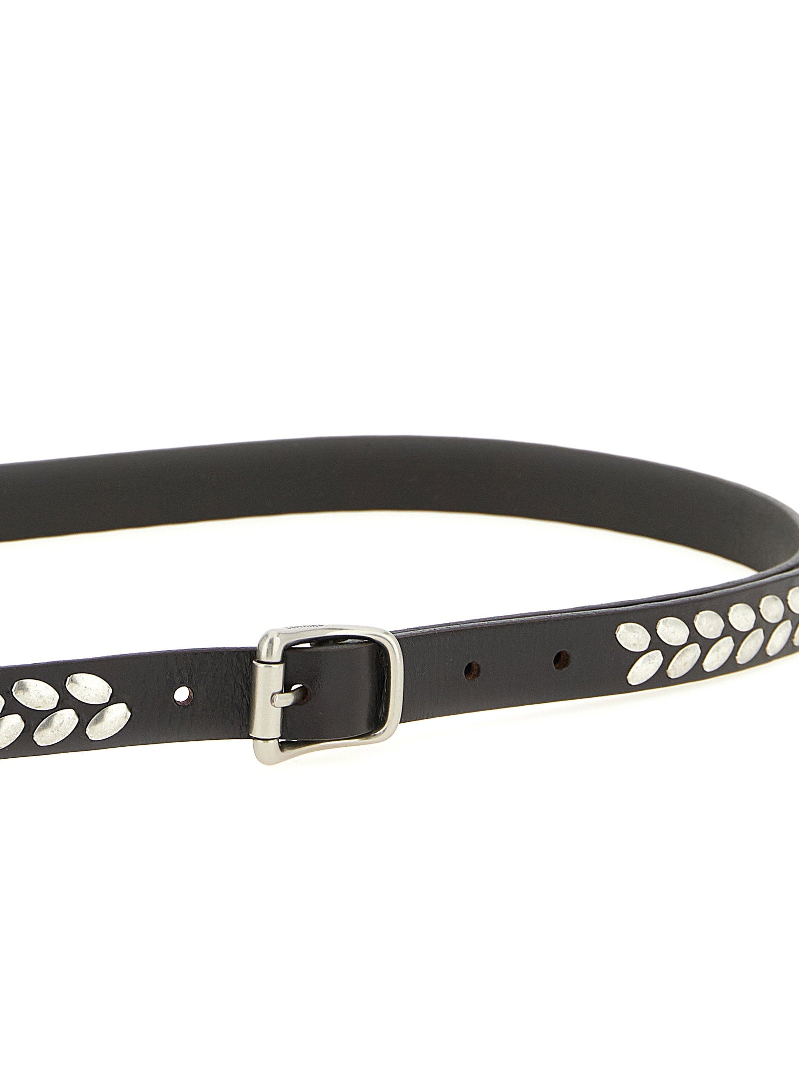 Lemaire Almond Stud Belt — Black, view 3