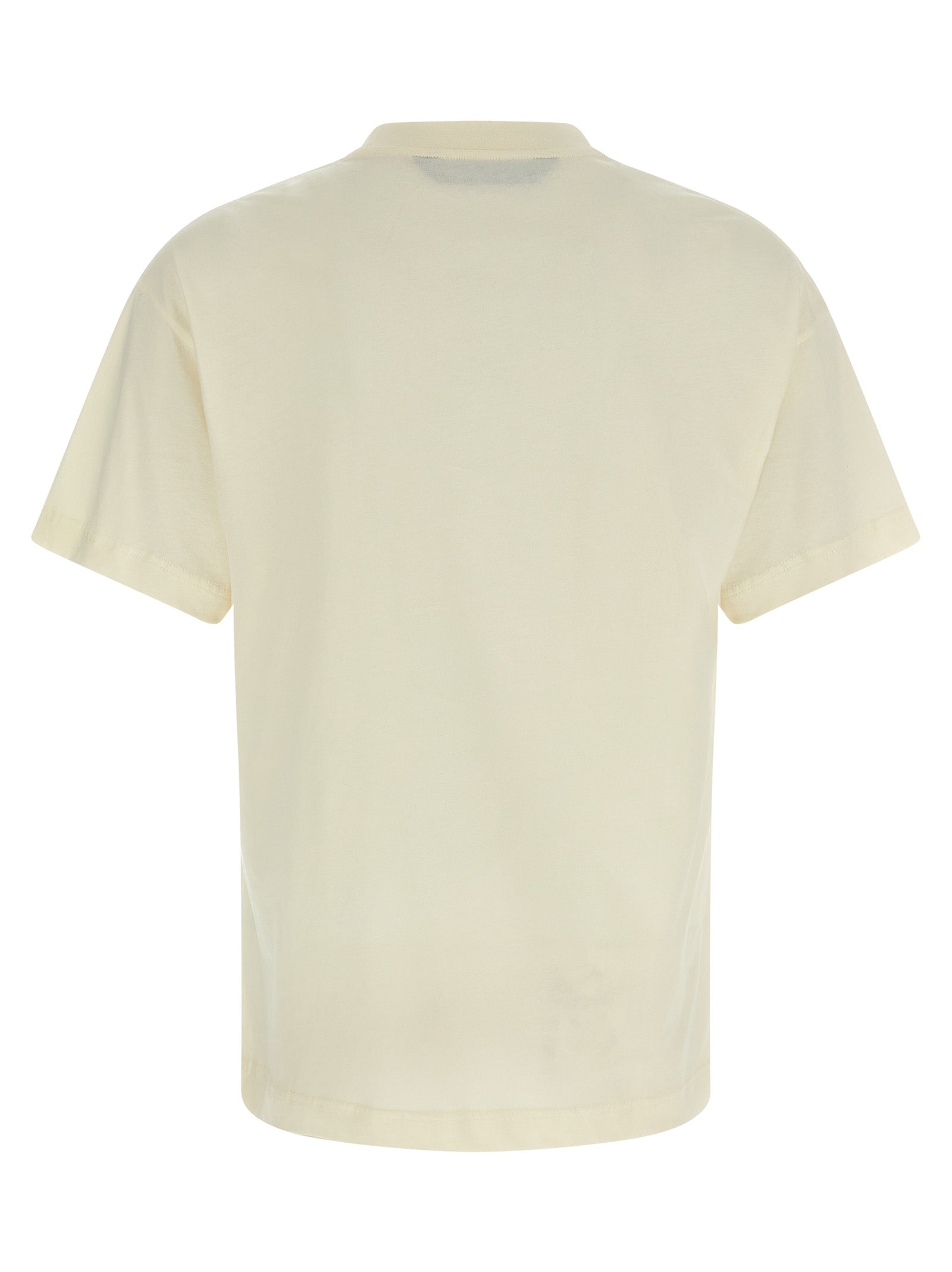 Palm Angels Logo-Print Cotton T-Shirt — White, view 2