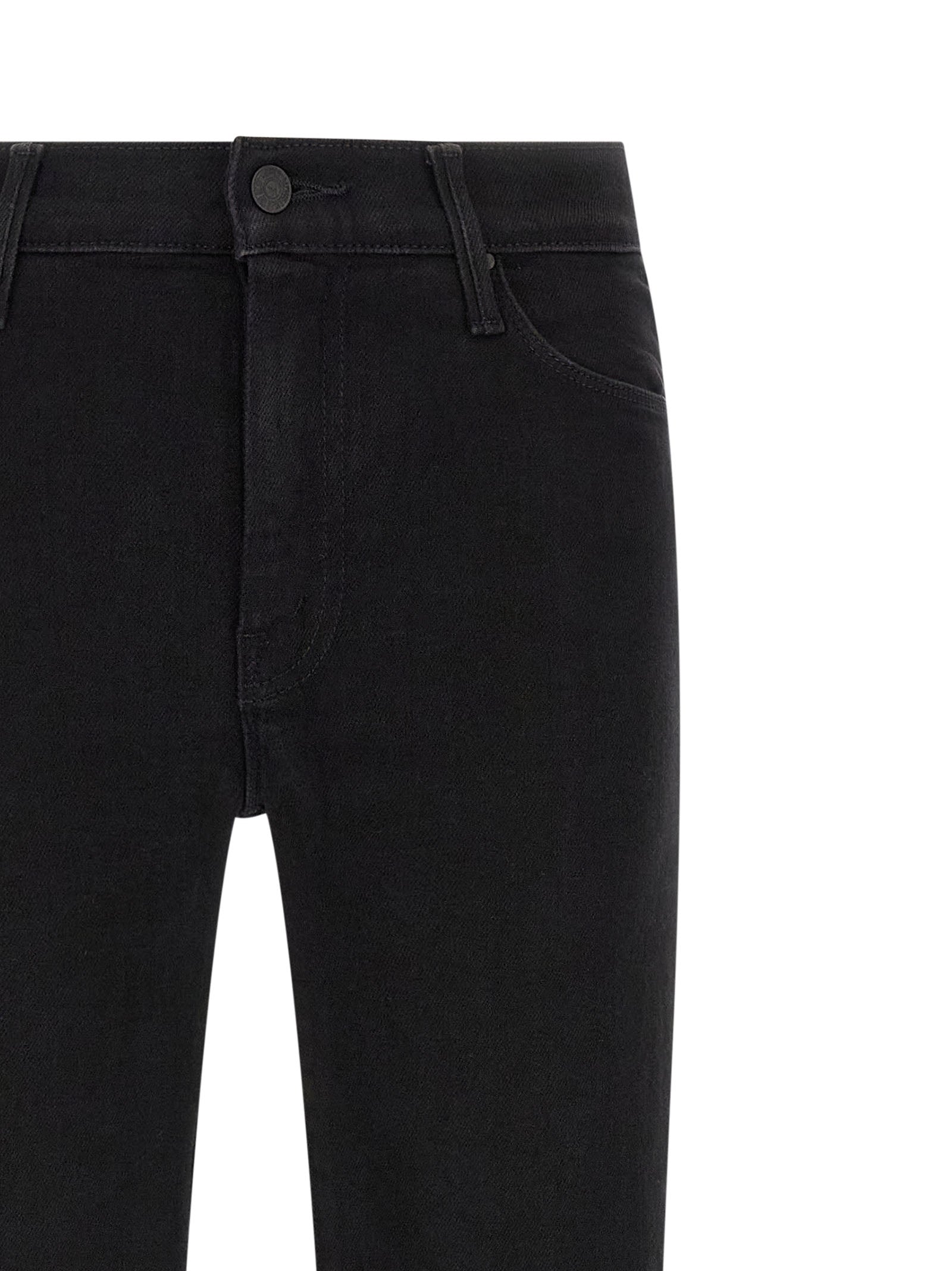Mother Weekender Jeans — Black, view 3