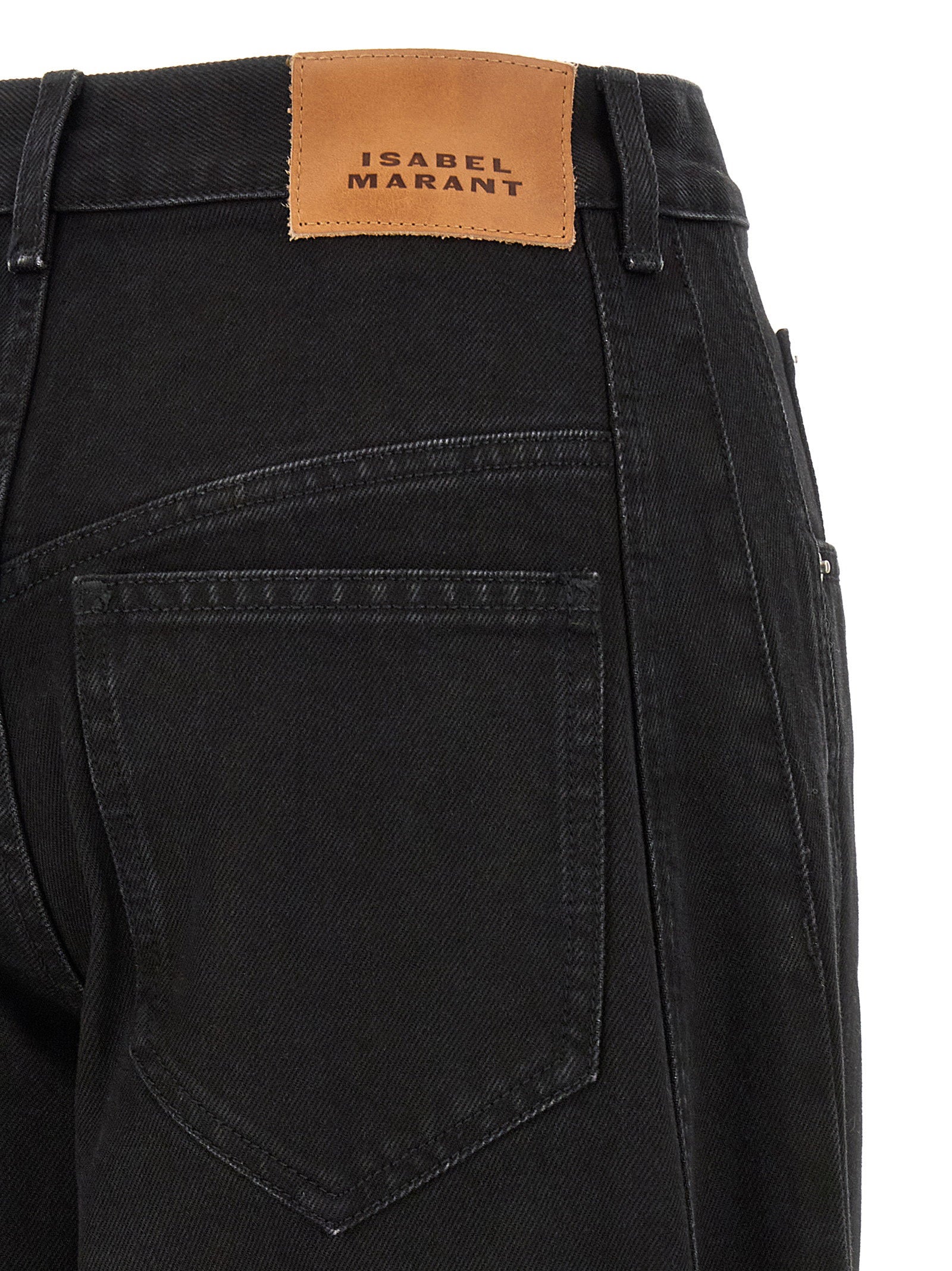 Marant Etoile Jeans — Black, view 4