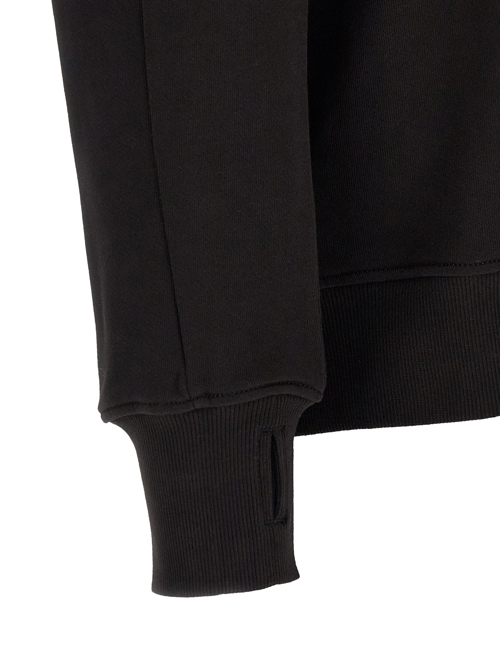 C.p. Company Diagonal Raised Fleece Sweatshirt — Black - M, view 4