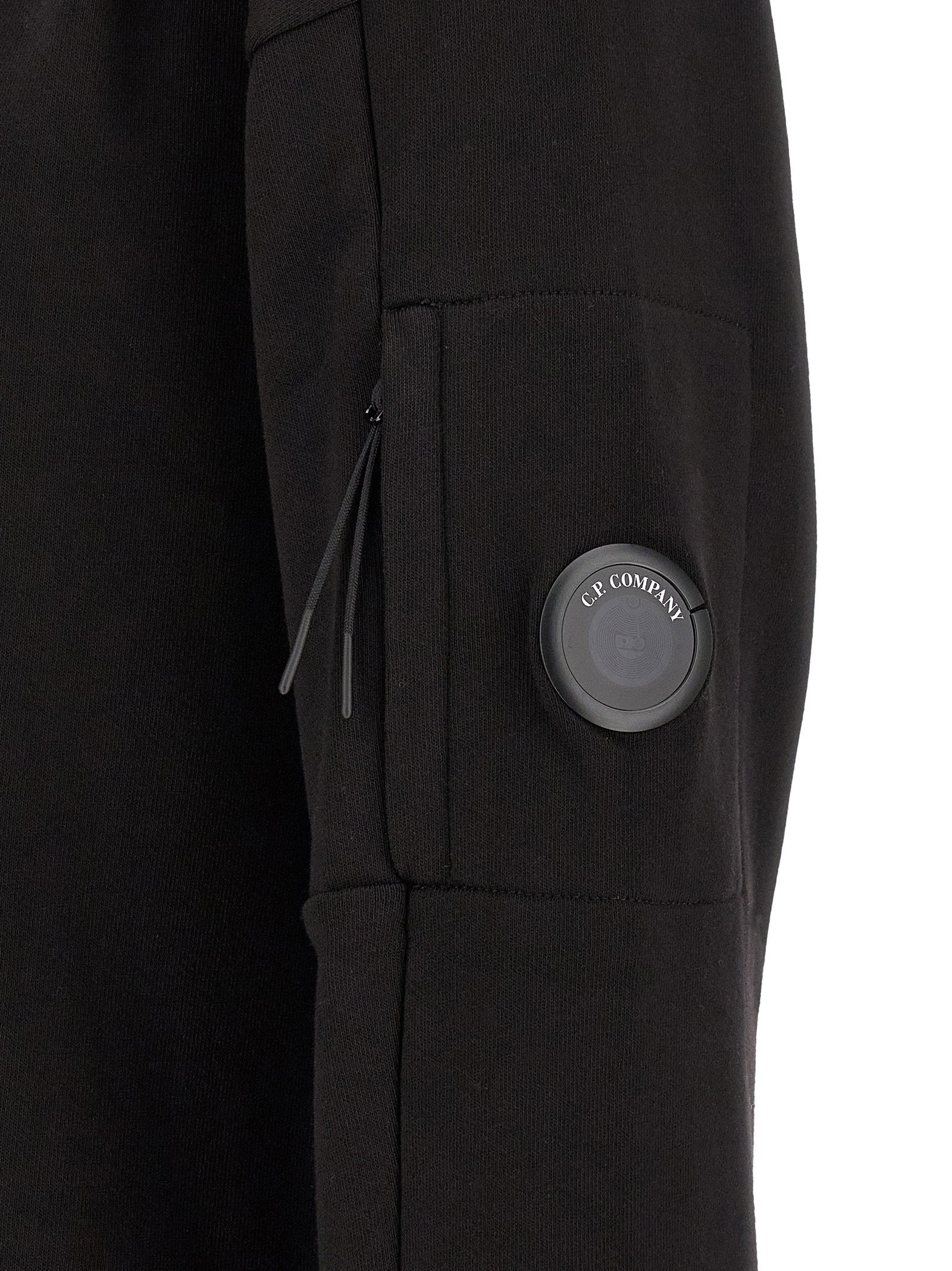 C.p. Company Diagonal Raised Fleece Sweatshirt — Black - M, view 5