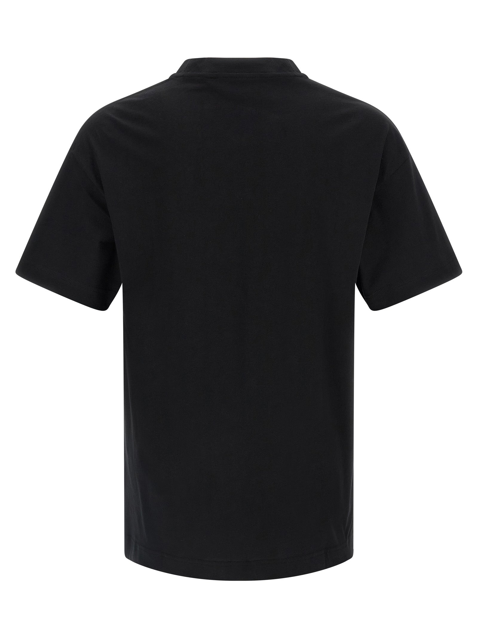 Palm Angels Logo-Print Cotton T-Shirt — Black, view 2