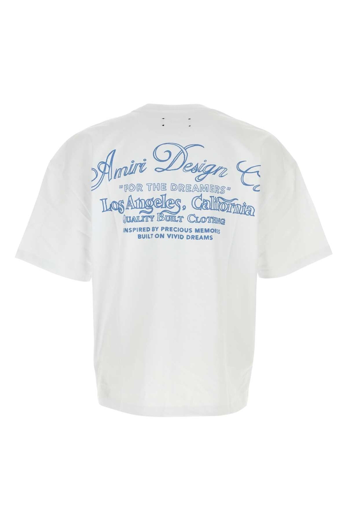 Amiri Logo-Embroidered T-Shirt — White, view 2