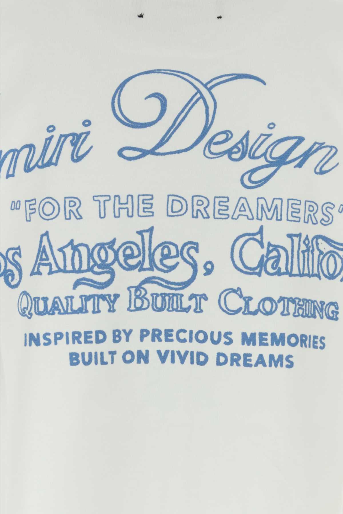 Amiri Logo-Embroidered T-Shirt — White, view 3