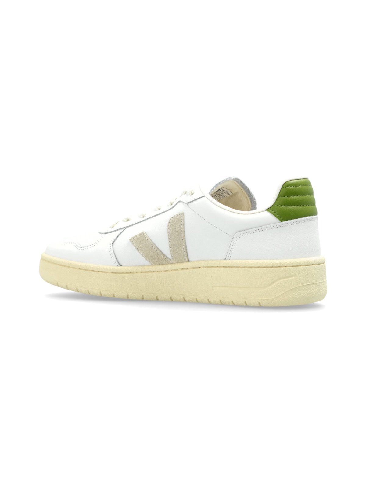 Veja Grained Leather Sneakers — White, view 2