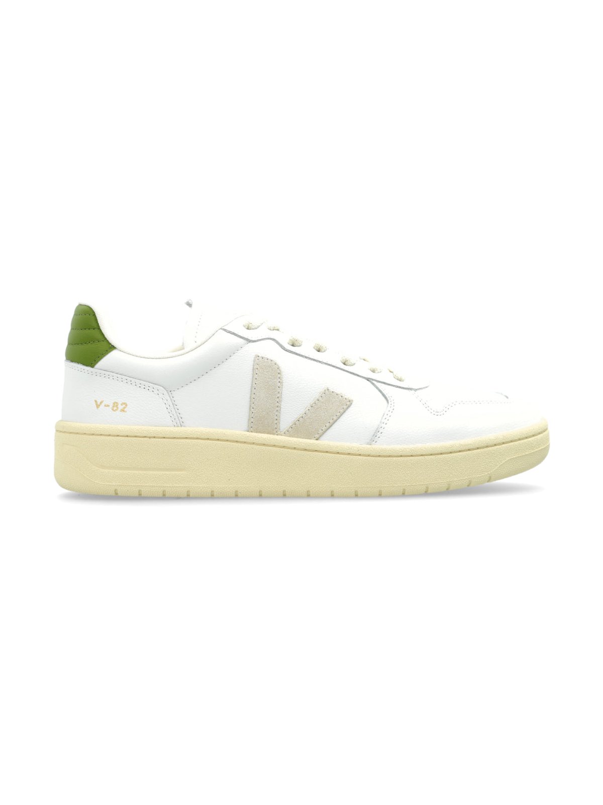 Veja Grained Leather Sneakers — White, view 6