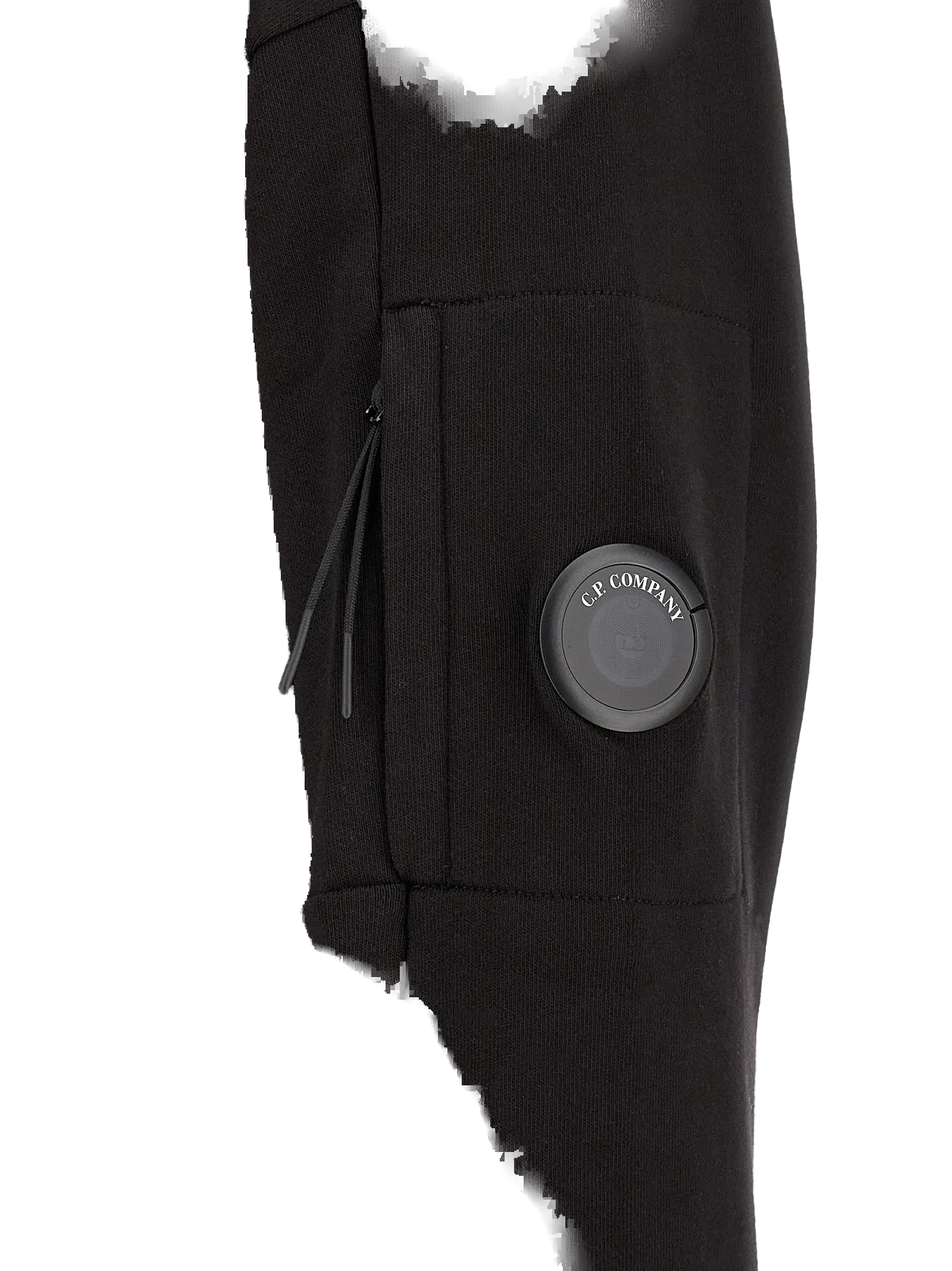 C.P. Company Half-Zip Cotton Sweatshirt — Black, view 5