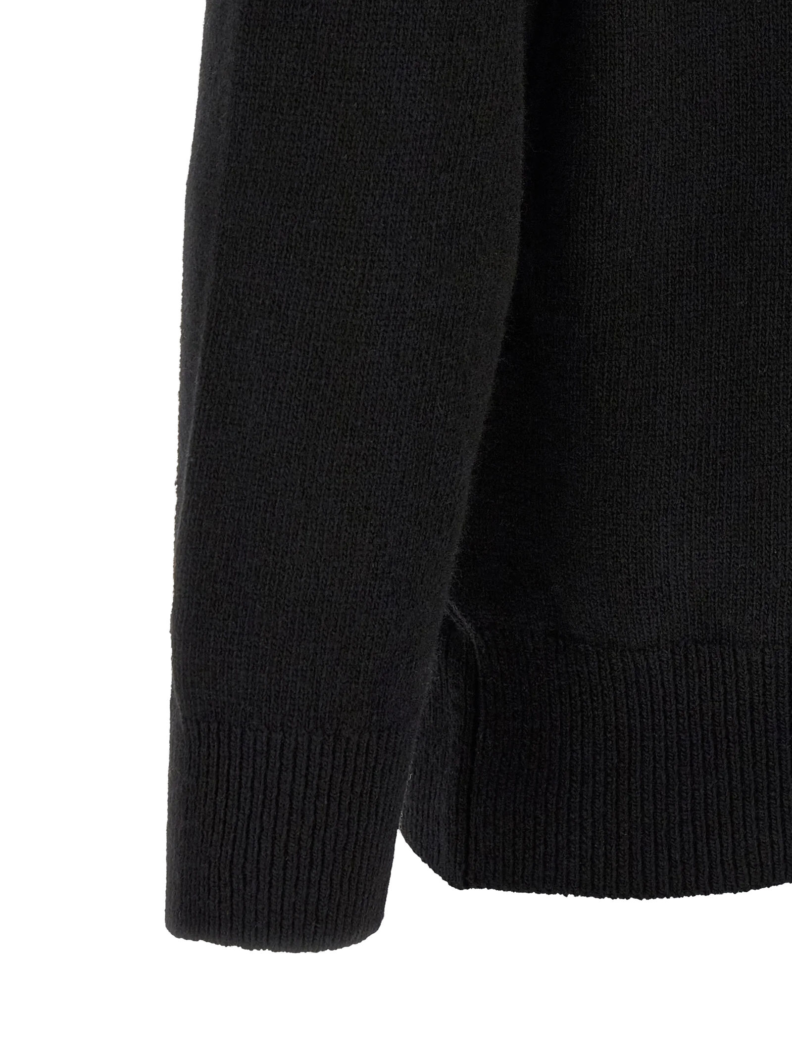C.P. Company Recycled Wool with Lens Detail Sweater — Black, view 4