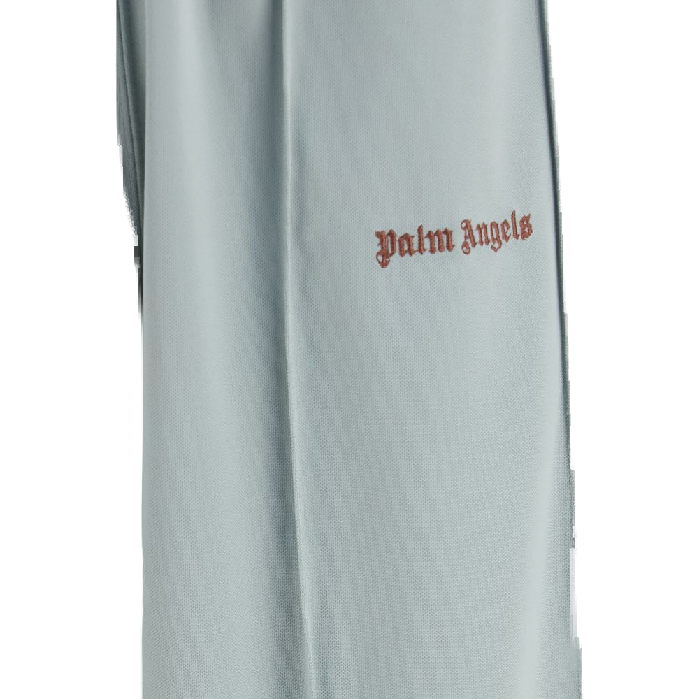 Palm Angels Logo-Print Polyester Joggers — Gray, view 3